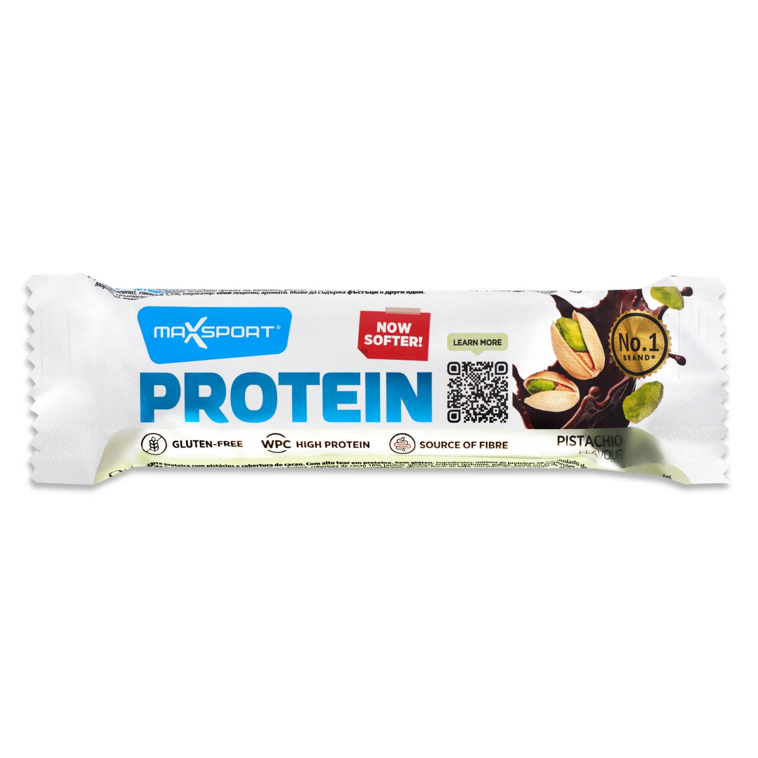 MAXSPORT Proteinszelet, pisztáciás, 50 g