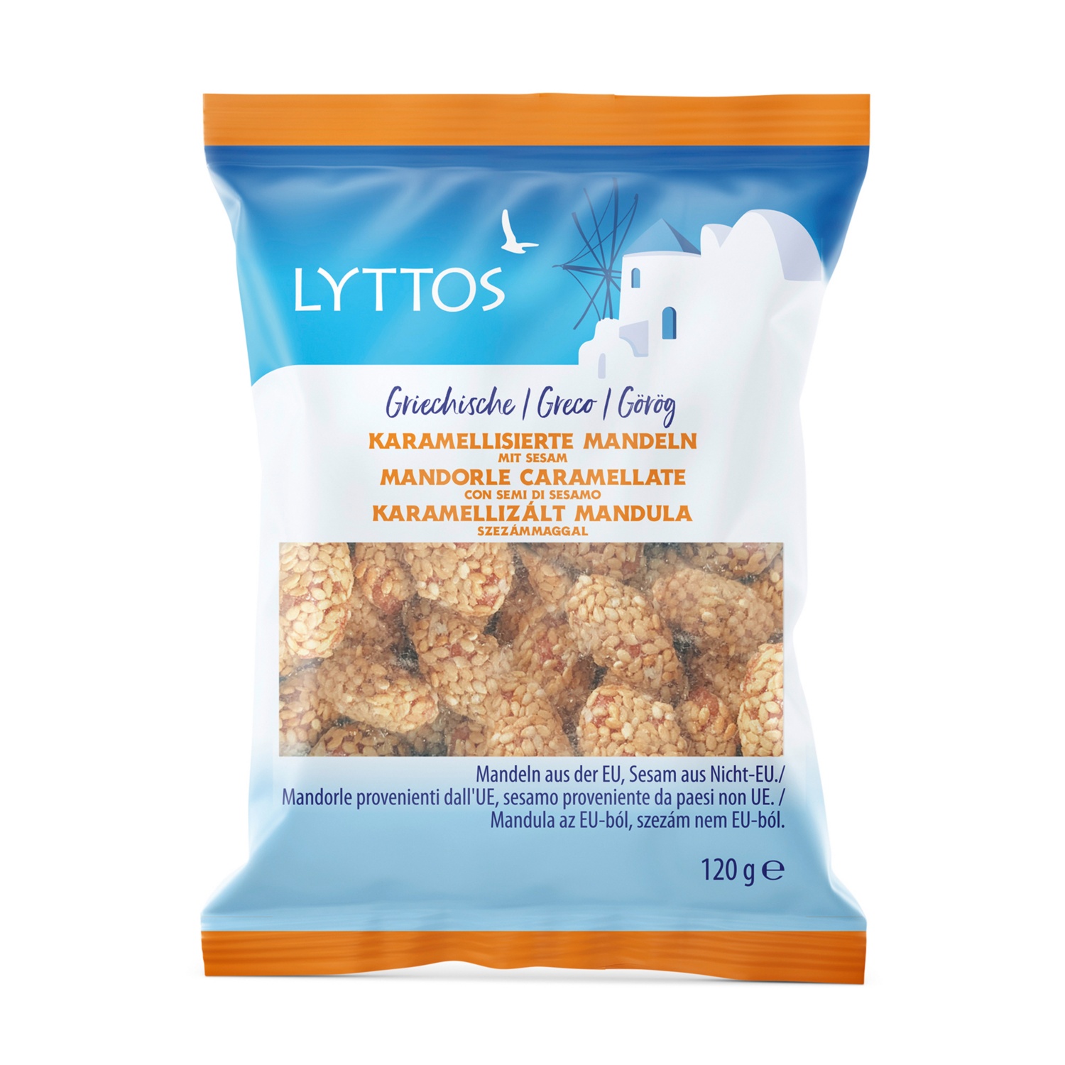 LYTTOS Karamellisierte Nüsse, Mandel Sesam