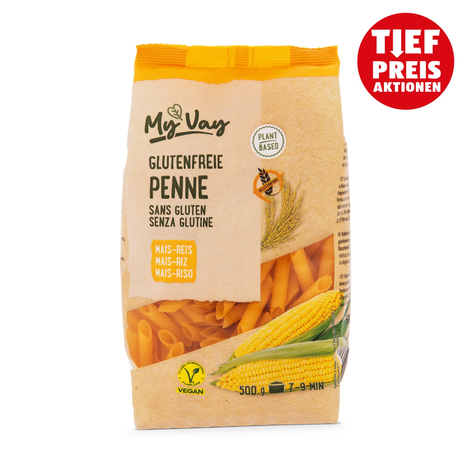 MY VAY Glutenfreie Teigwaren, Penne