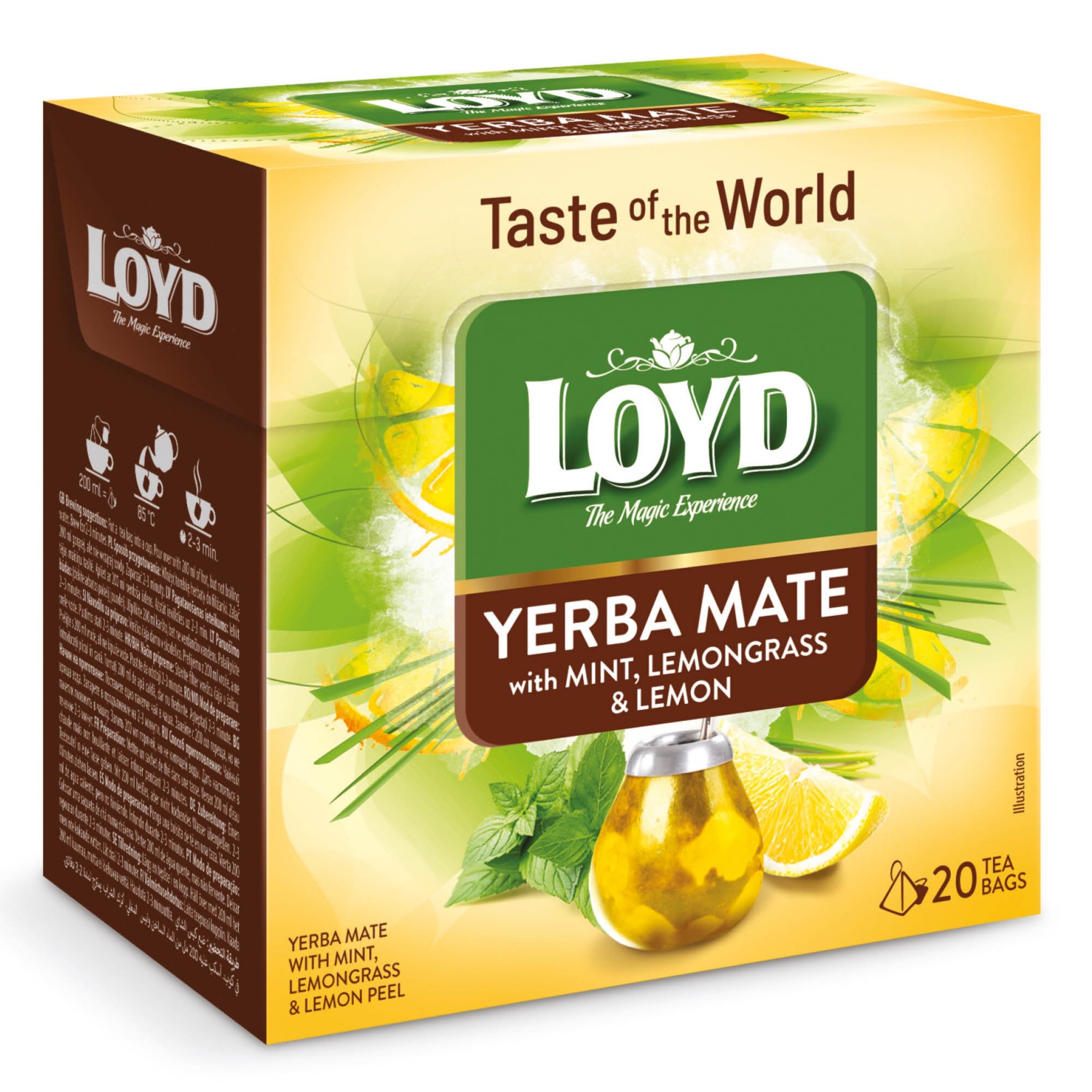 LOYD TEA Taste of the world teaválogatás, yerba mate,  20 filter