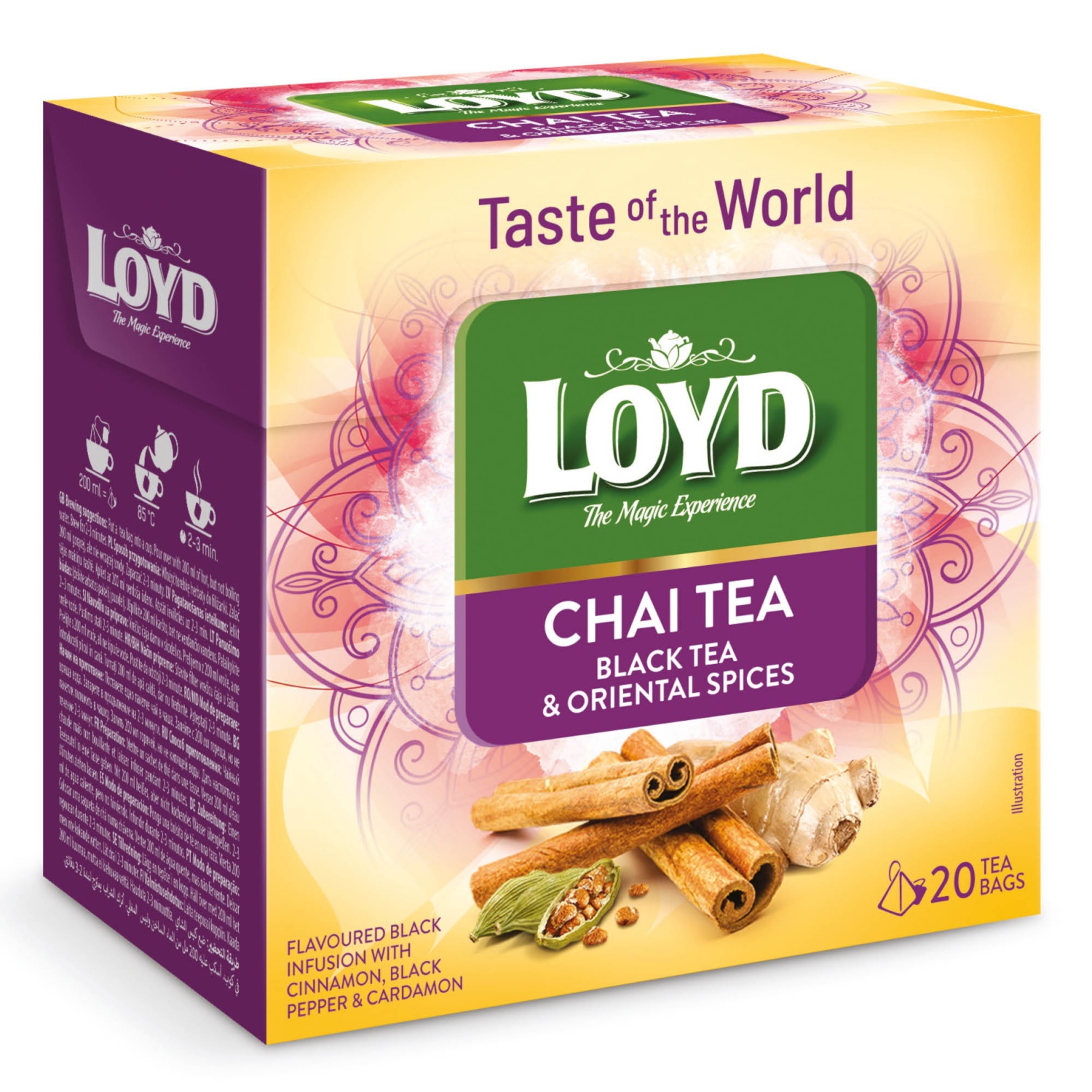 LOYD TEA Taste of the world teaválogatás, chai, 20 filter