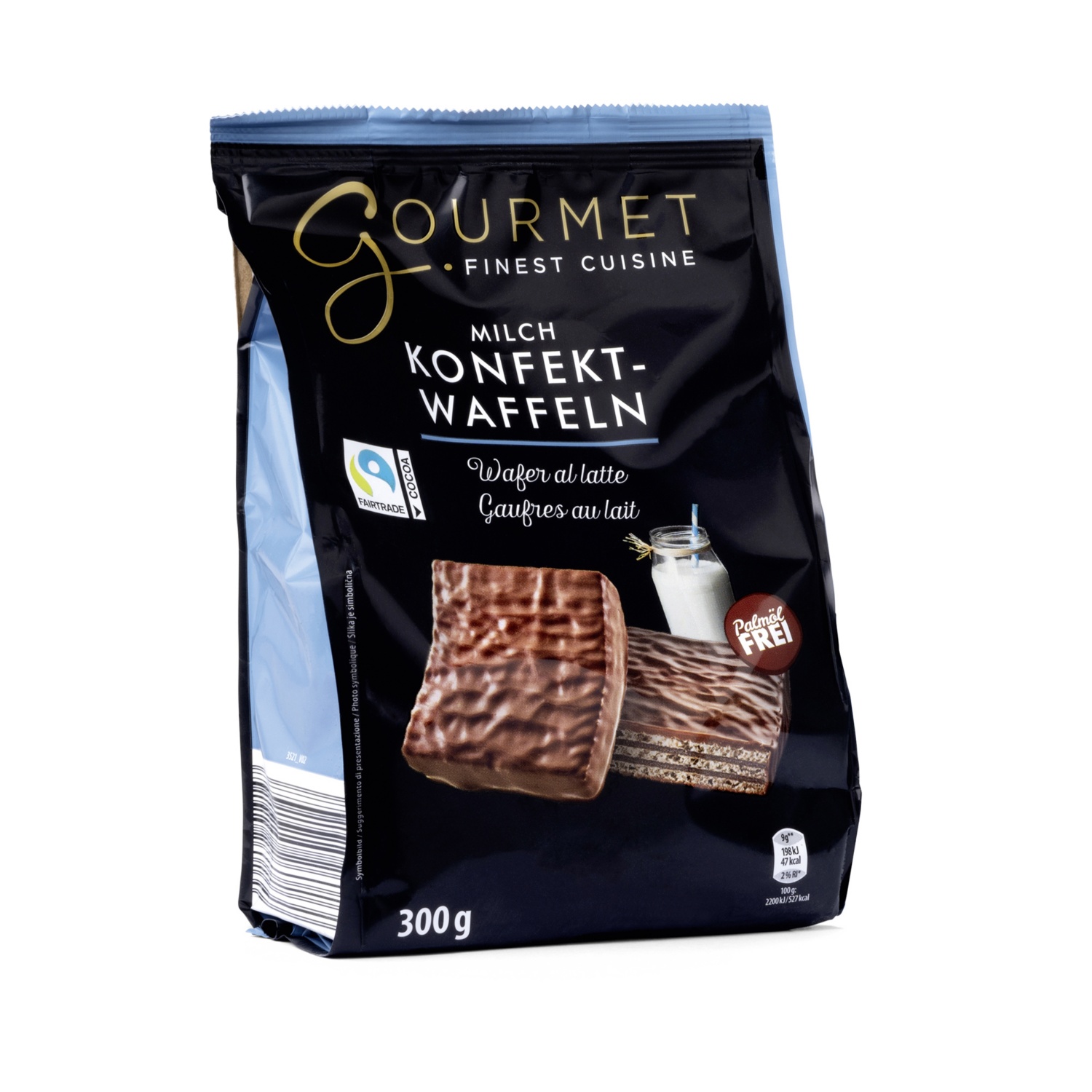 GOURMET FINEST CUISINE Wafer al latte con copertura al cioccolato