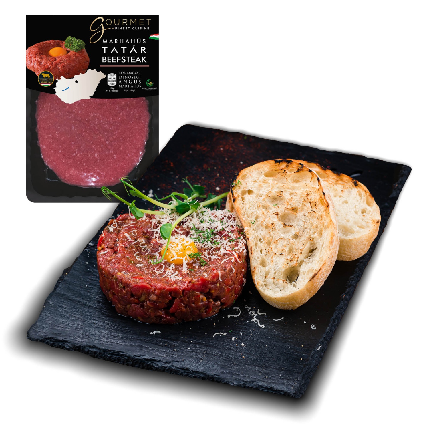 GOURMET Friss tatár beefsteak, 350 g