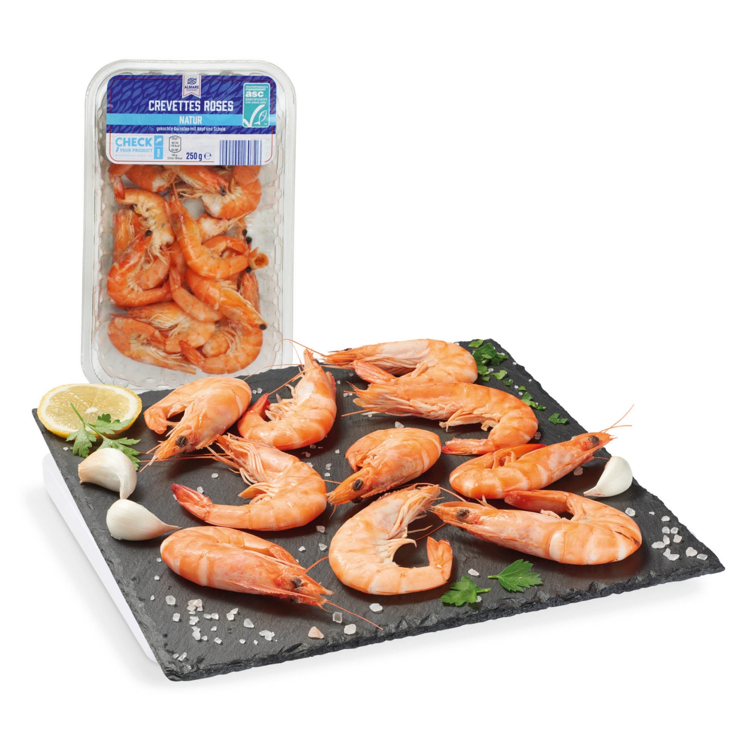 ALMARE SEAFOOD Főtt garnélarák, 250 g