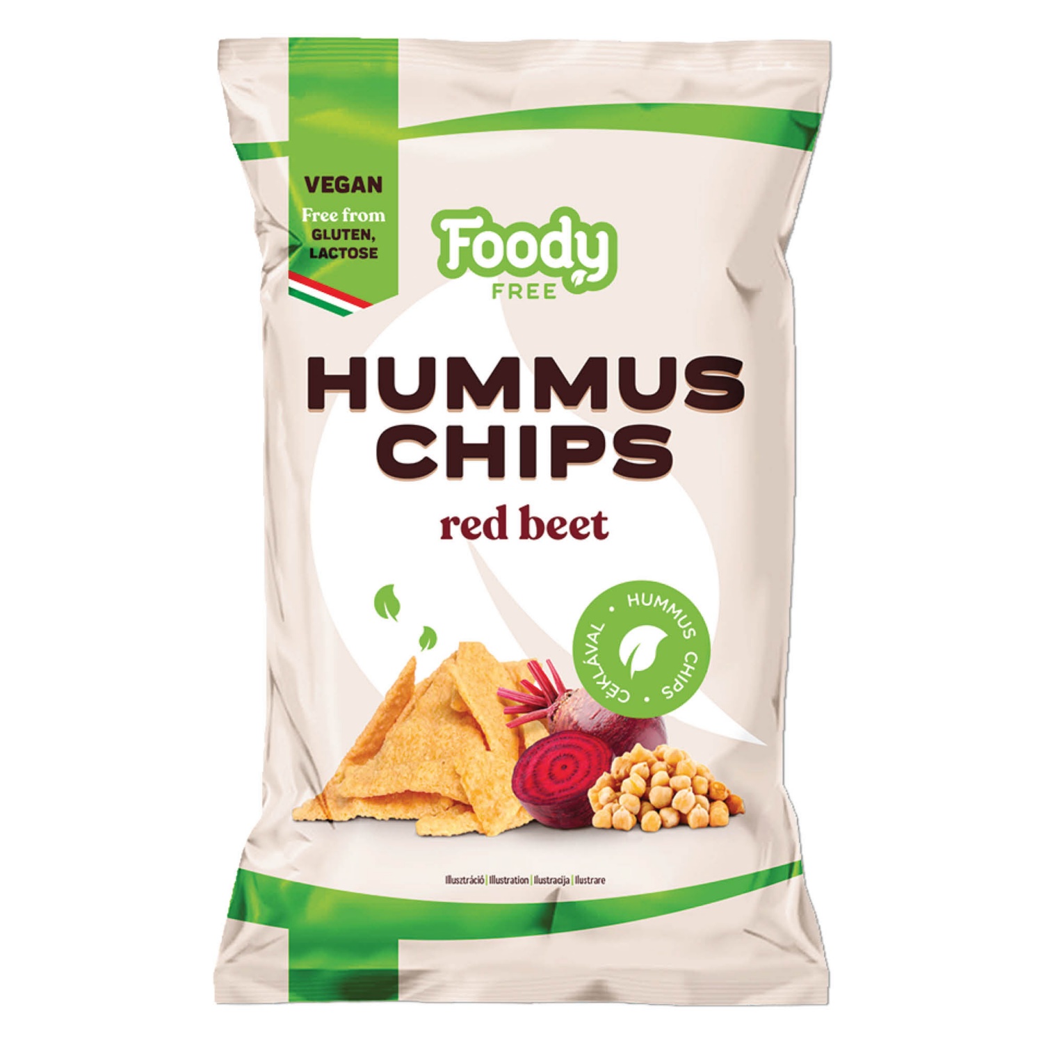 FOODY FREE Hummuszchips céklával, 50 g