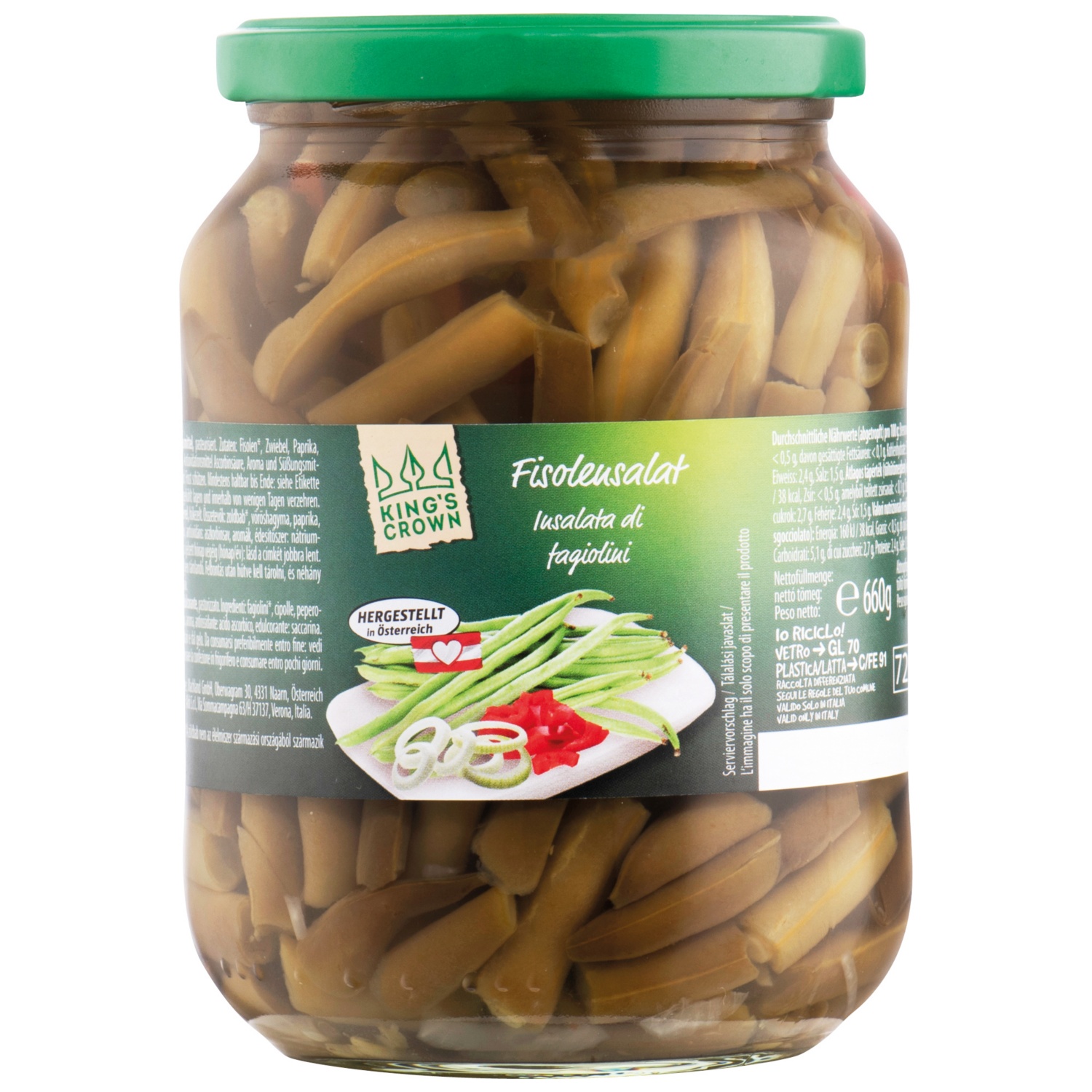 KINGS CROWN Salatspezialit, Fisolensalat