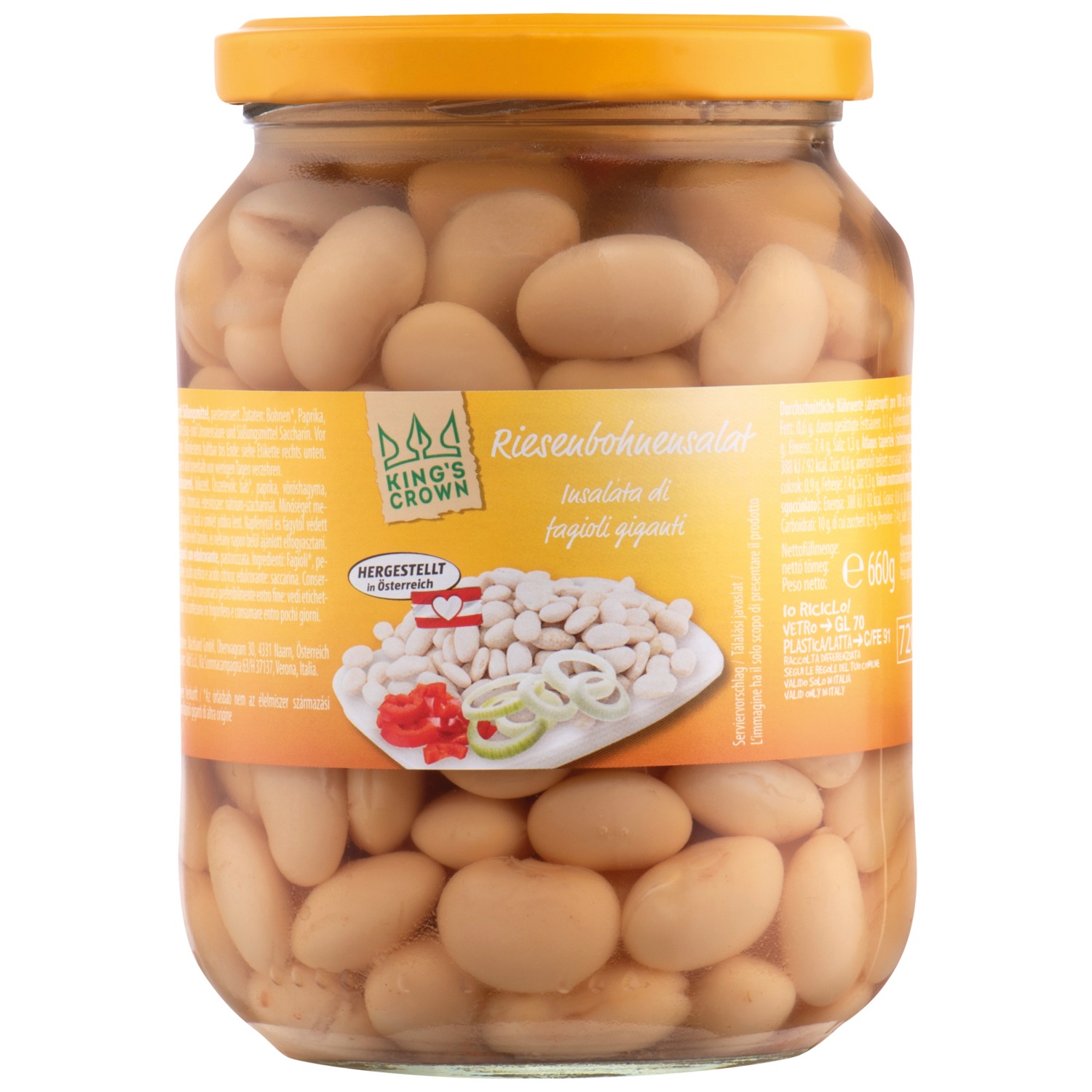 KINGS CROWN Salatspezialit, Riesenbohnen
