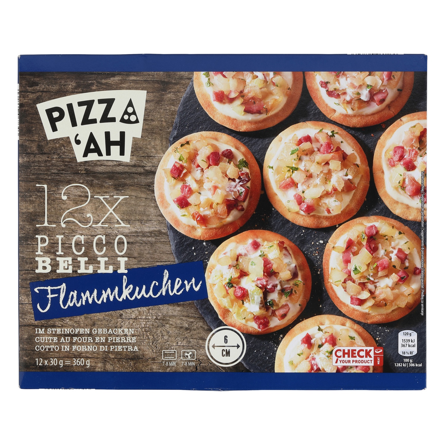 PIZZ‘AH Picco Belli, Tarte flambée