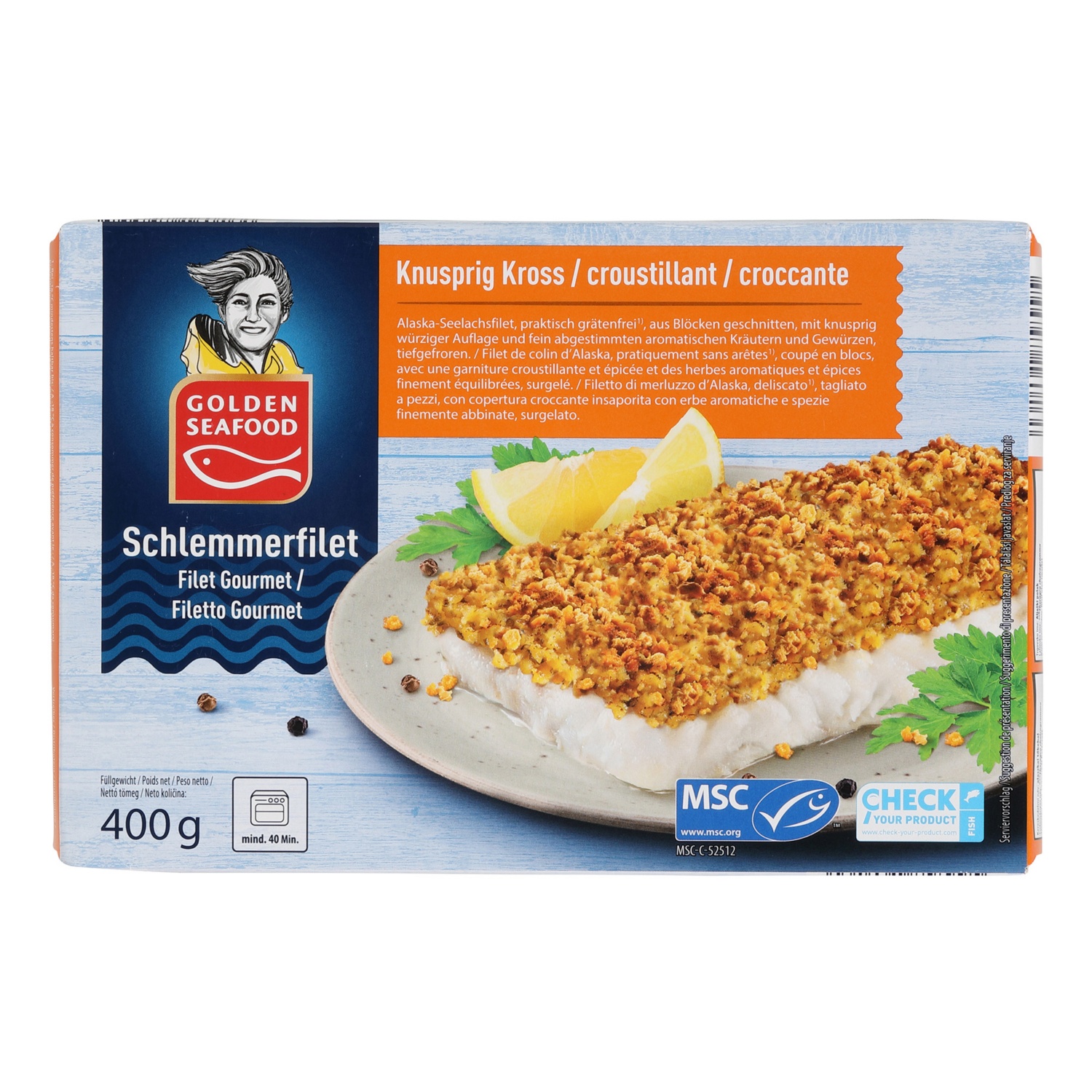 GOLDEN SEAFOOD Filetto del buongustaio Bordelaise extra crunchy