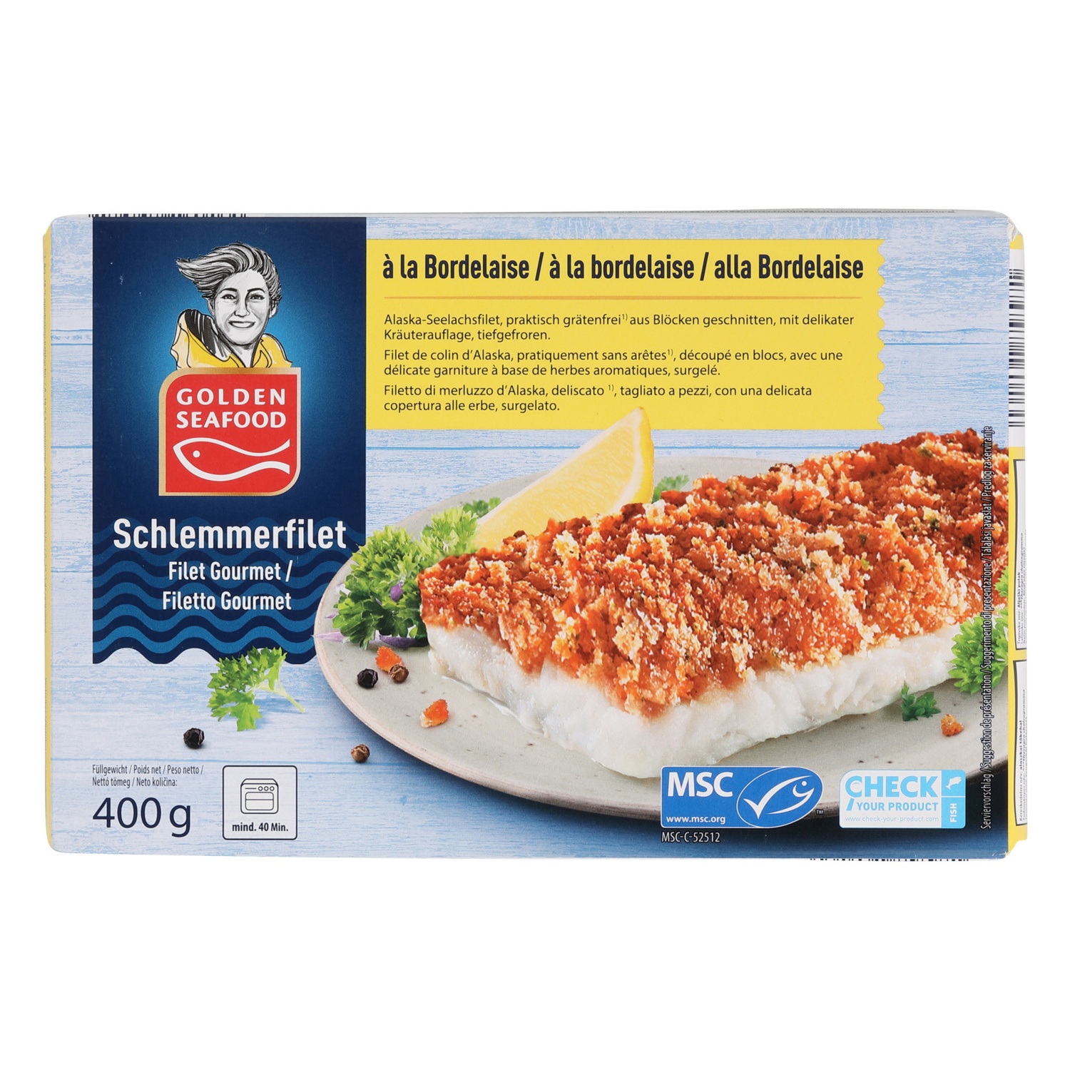 GOLDEN SEAFOOD Filetto del buongustaio, à la bordelaise