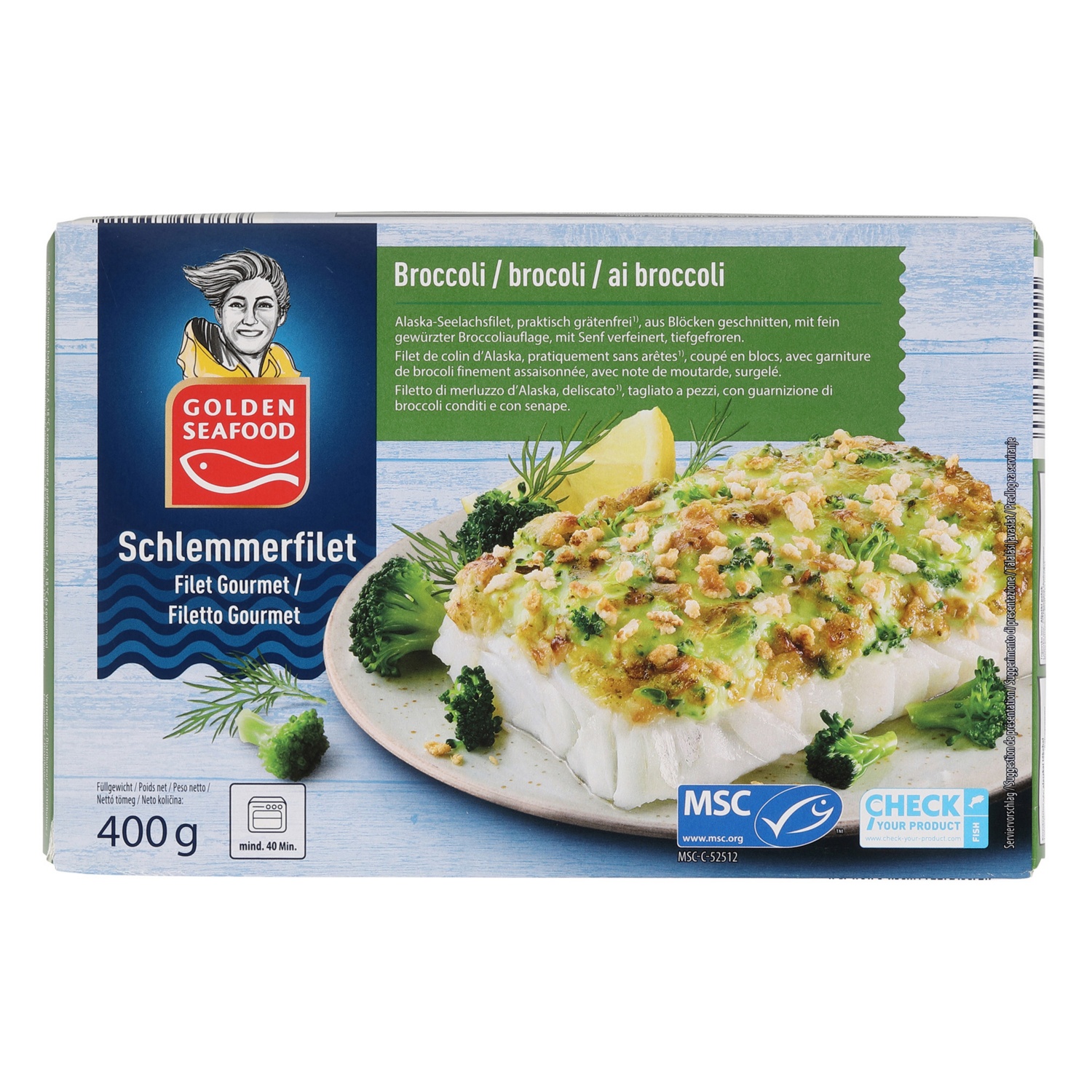 GOLDEN SEAFOOD Filetto del buongustaio, broccoli