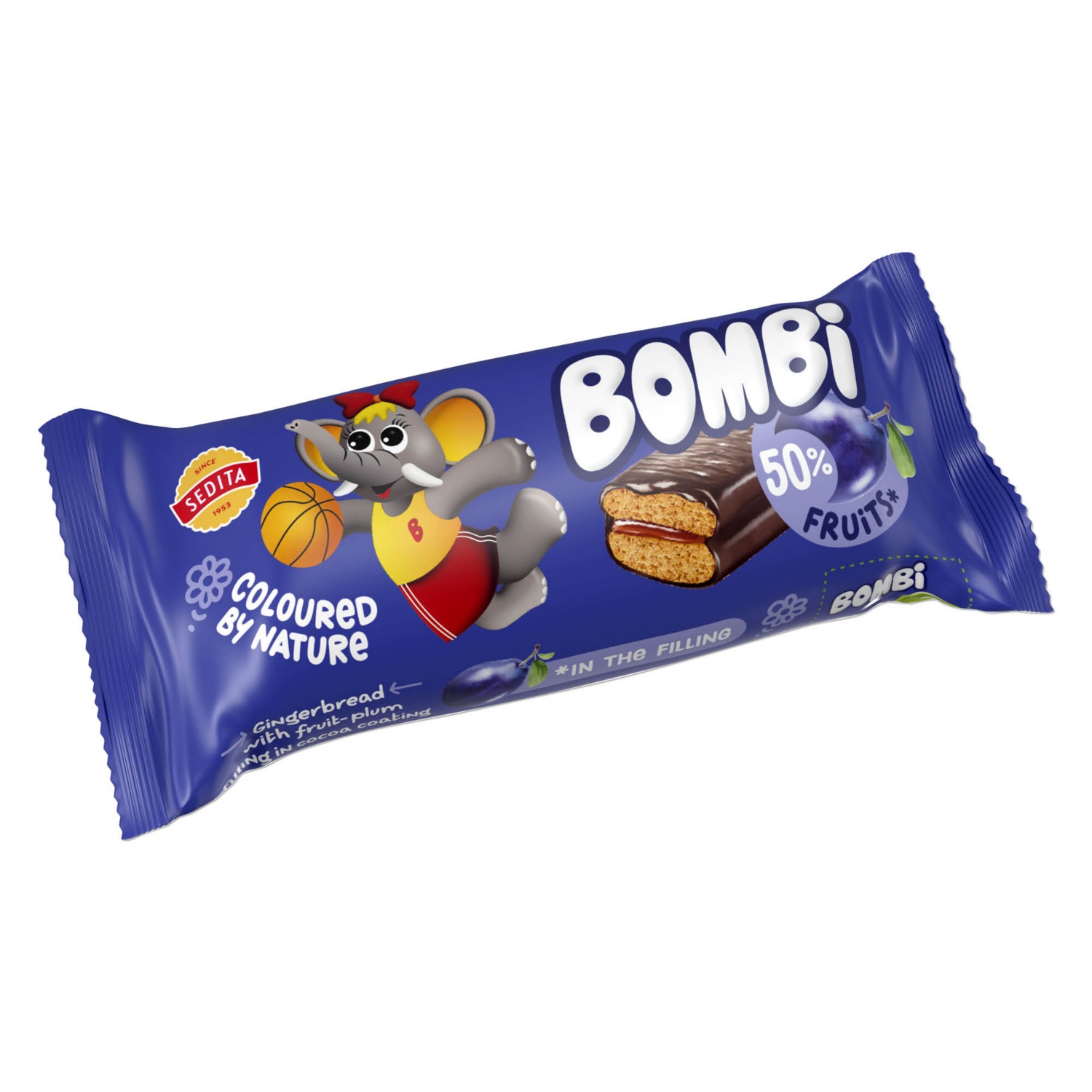 BOMBI Puszedli szelet, szilvás, 50 g
