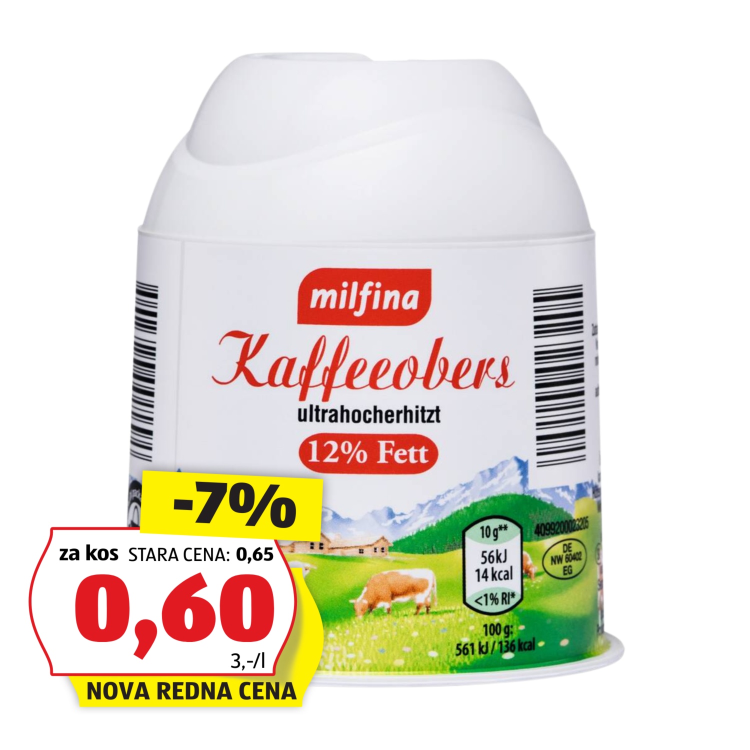 MILSANI Smetana za kavo