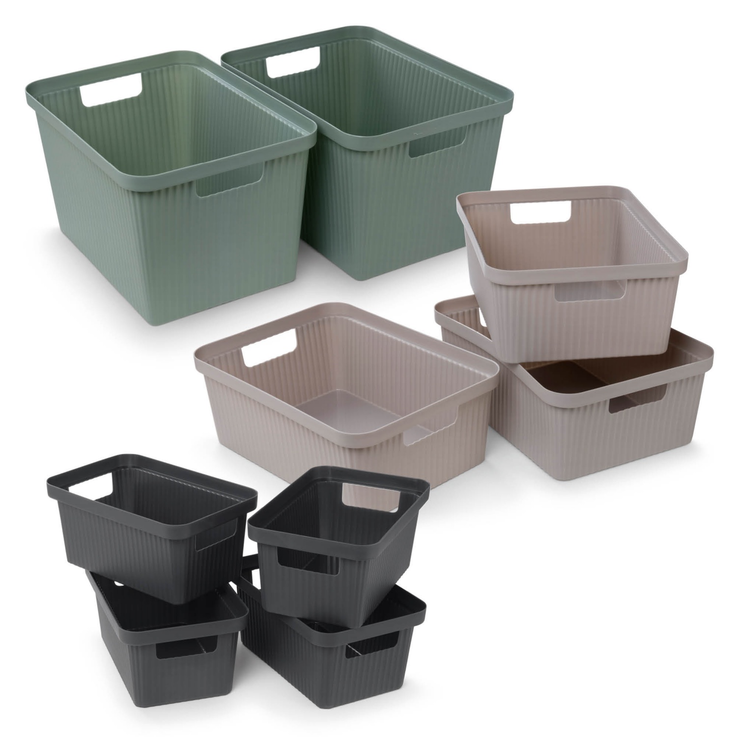 HOME CREATION Műanyag tárolókosár