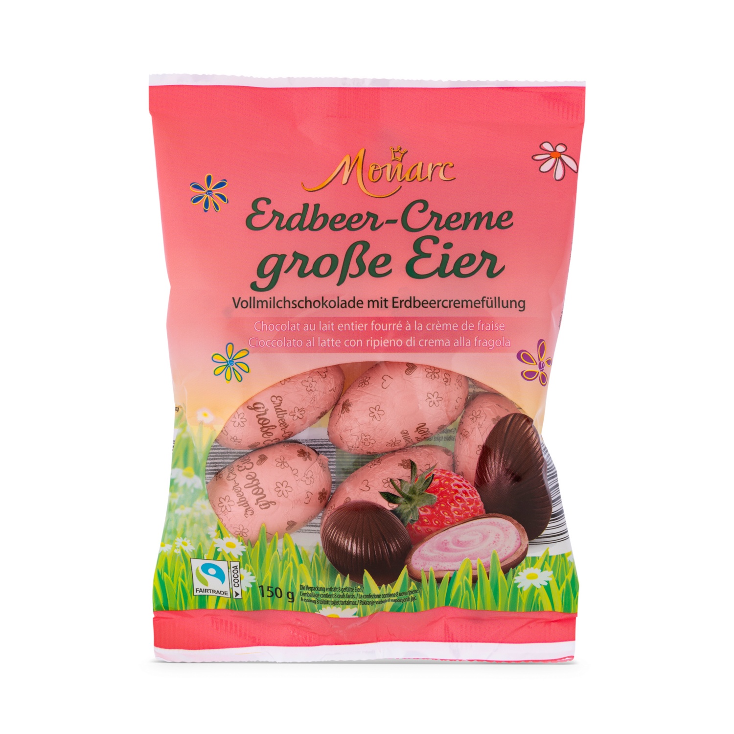 MONARC Ostereier gefüllt, Erdbeer