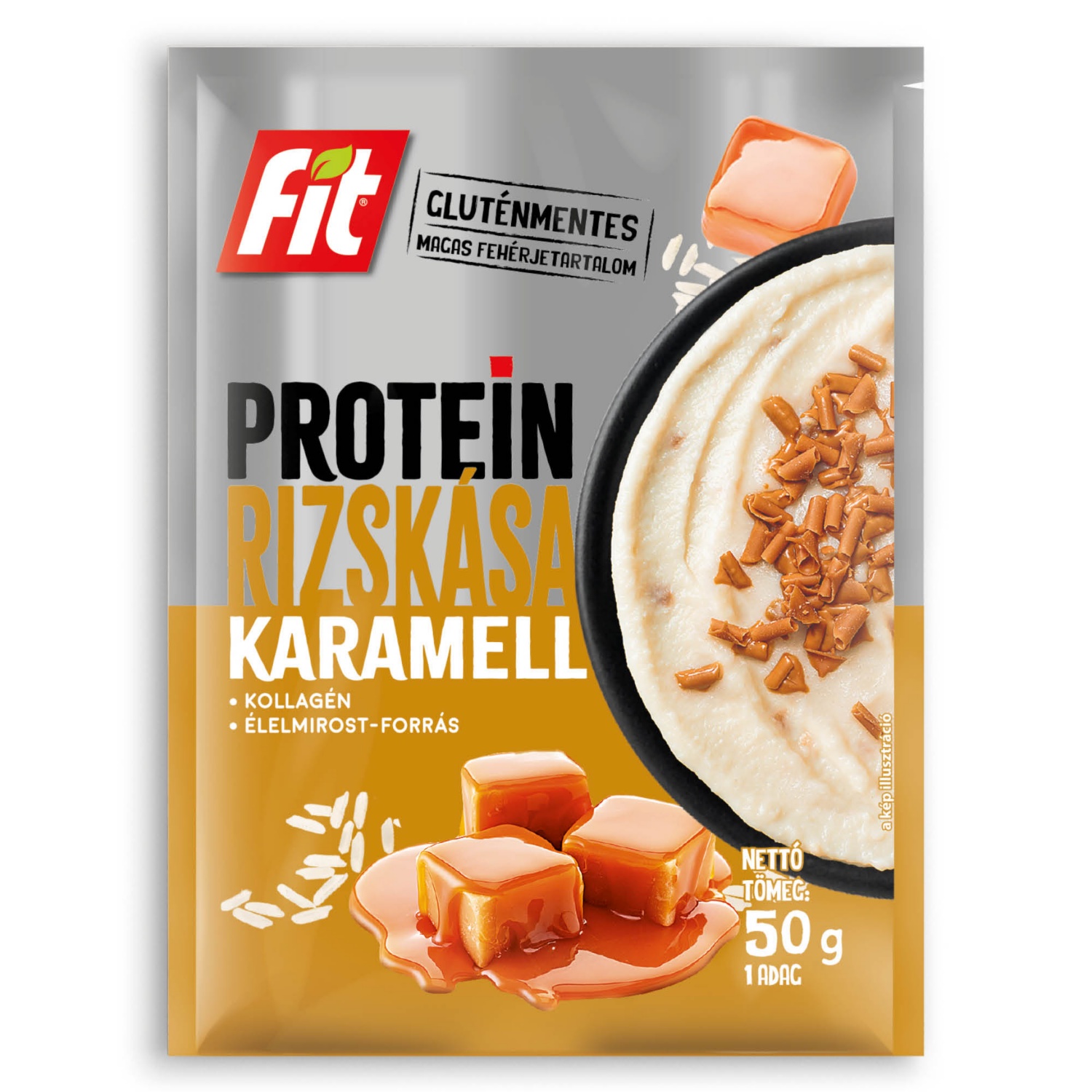 FIT Protein riszkása, karamell, 50 g