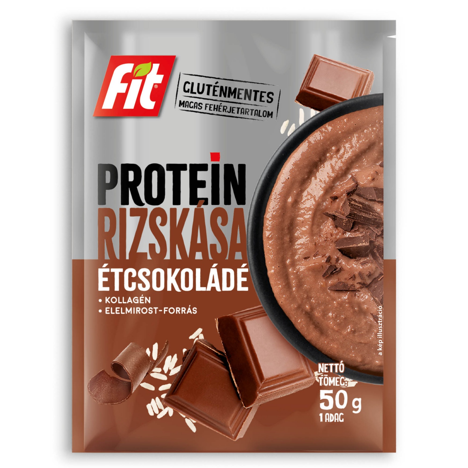 FIT Protein riszkása, csokoládé, 50 g
