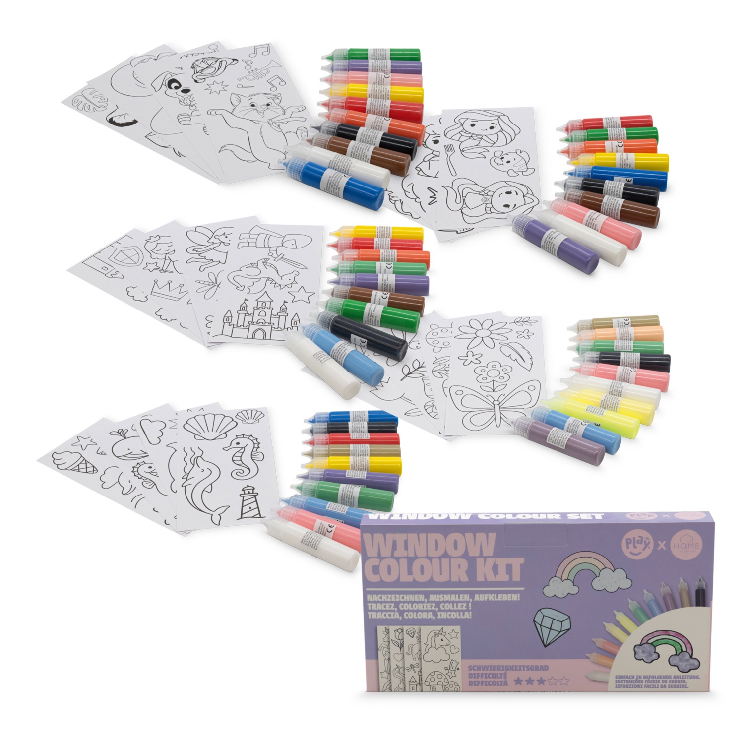 HOME CREATION Fenstermalfarbe Frühling