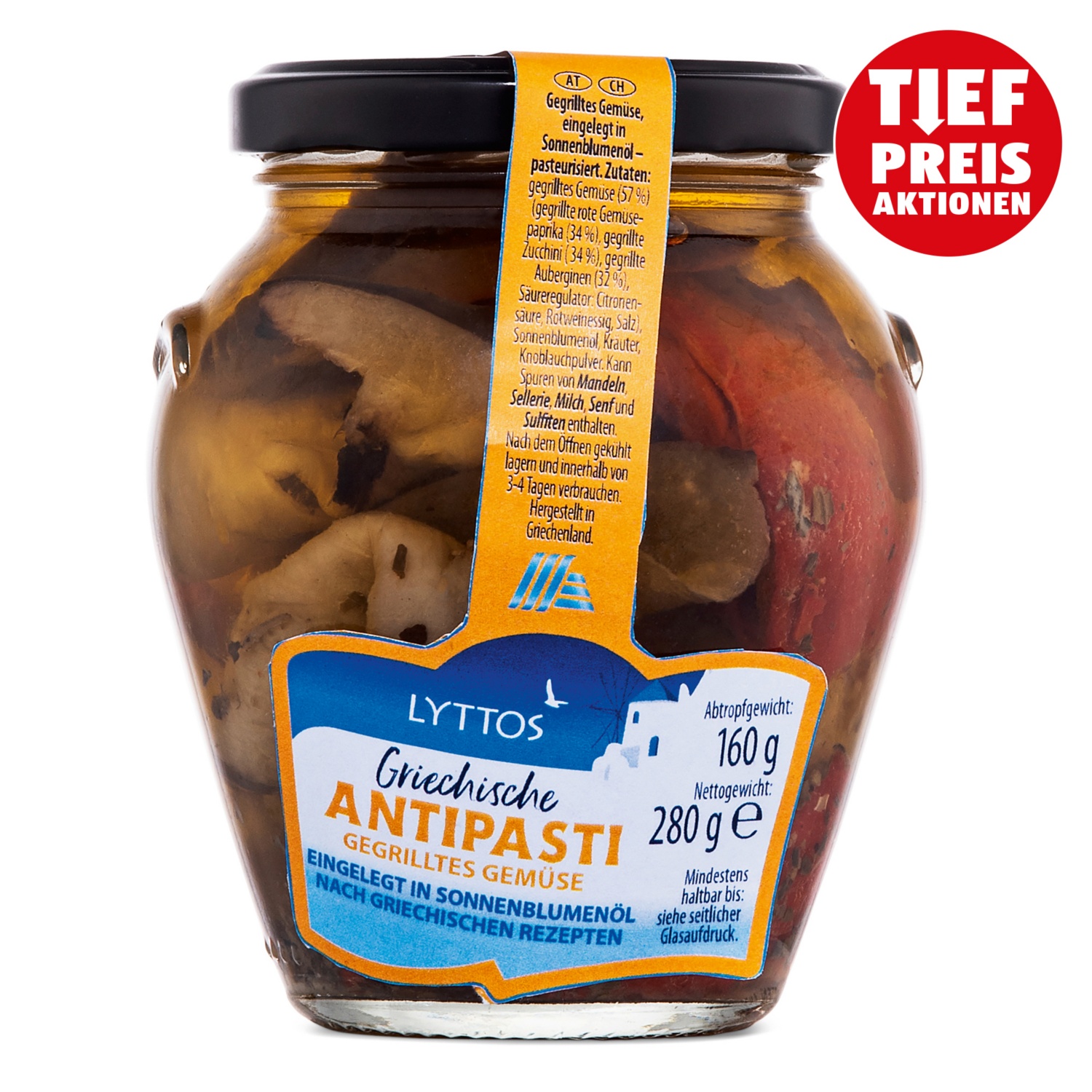 LYTTOS Griechische Antipasti, Gegrilltes Gemüse