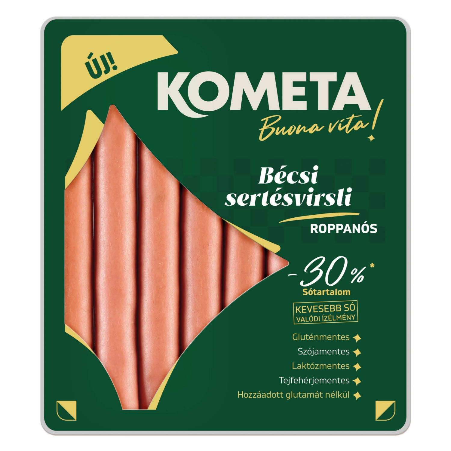 KOMÉTA Bécsi sertésvirsli, 640 g
