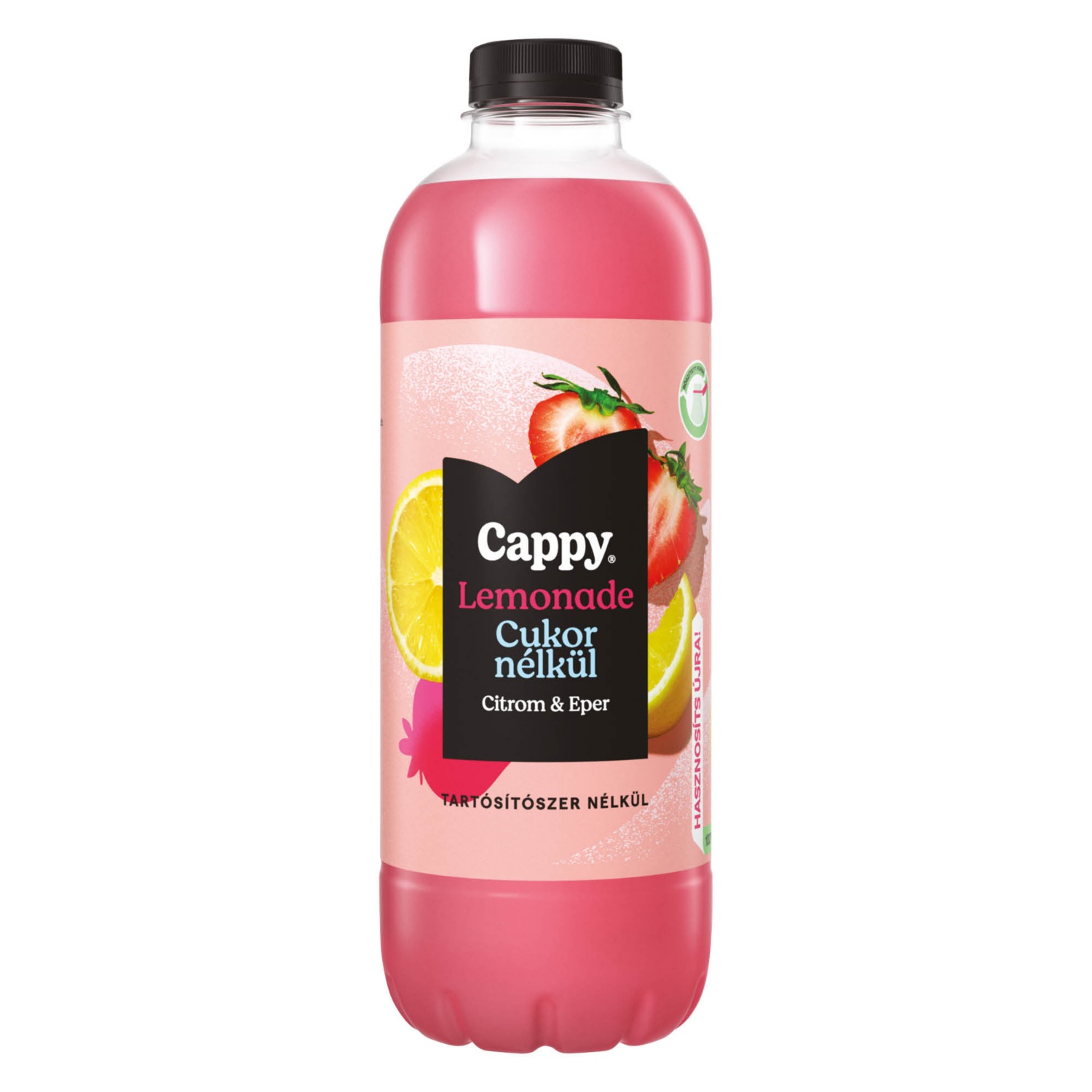 CAPPY Limonádé, citrom-eper zero, 1,25 l