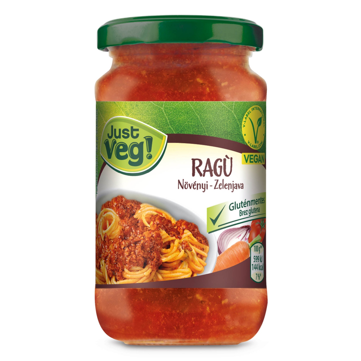 JUST VEG! Vegán tésztaszósz, zöldséges tésztaszósz, 190 g