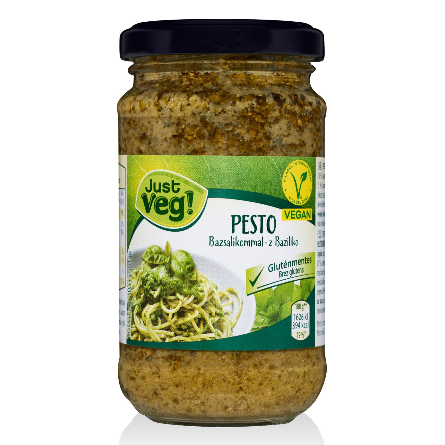 JUST VEG! Vegán tésztaszósz, pesto genovese, 190 g
