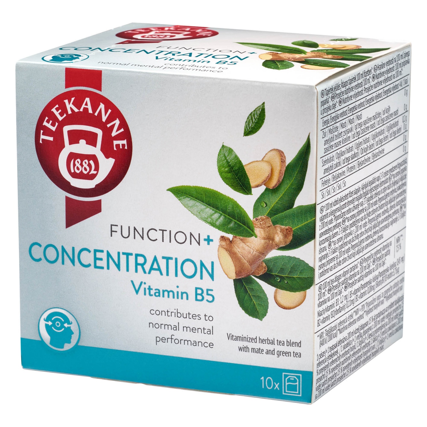 TEEKANNE Funkcionális teaválogatás, Concentration, 10 filter