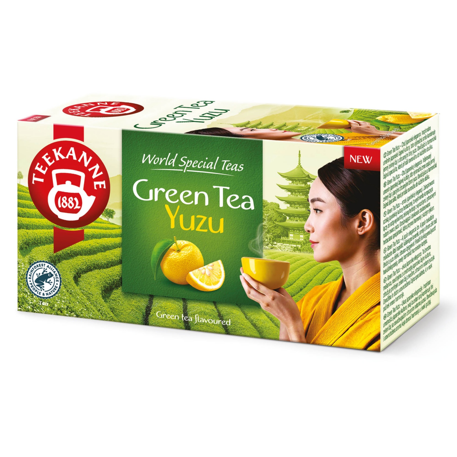 TEEKANNE Teaválogatás, Green tea & Yuzu, 20 filter