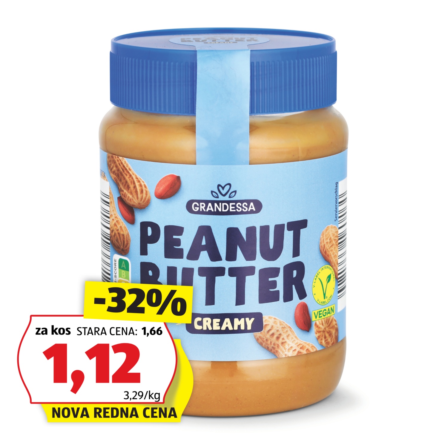 GRANDESSA Arašidov namaz, kremast