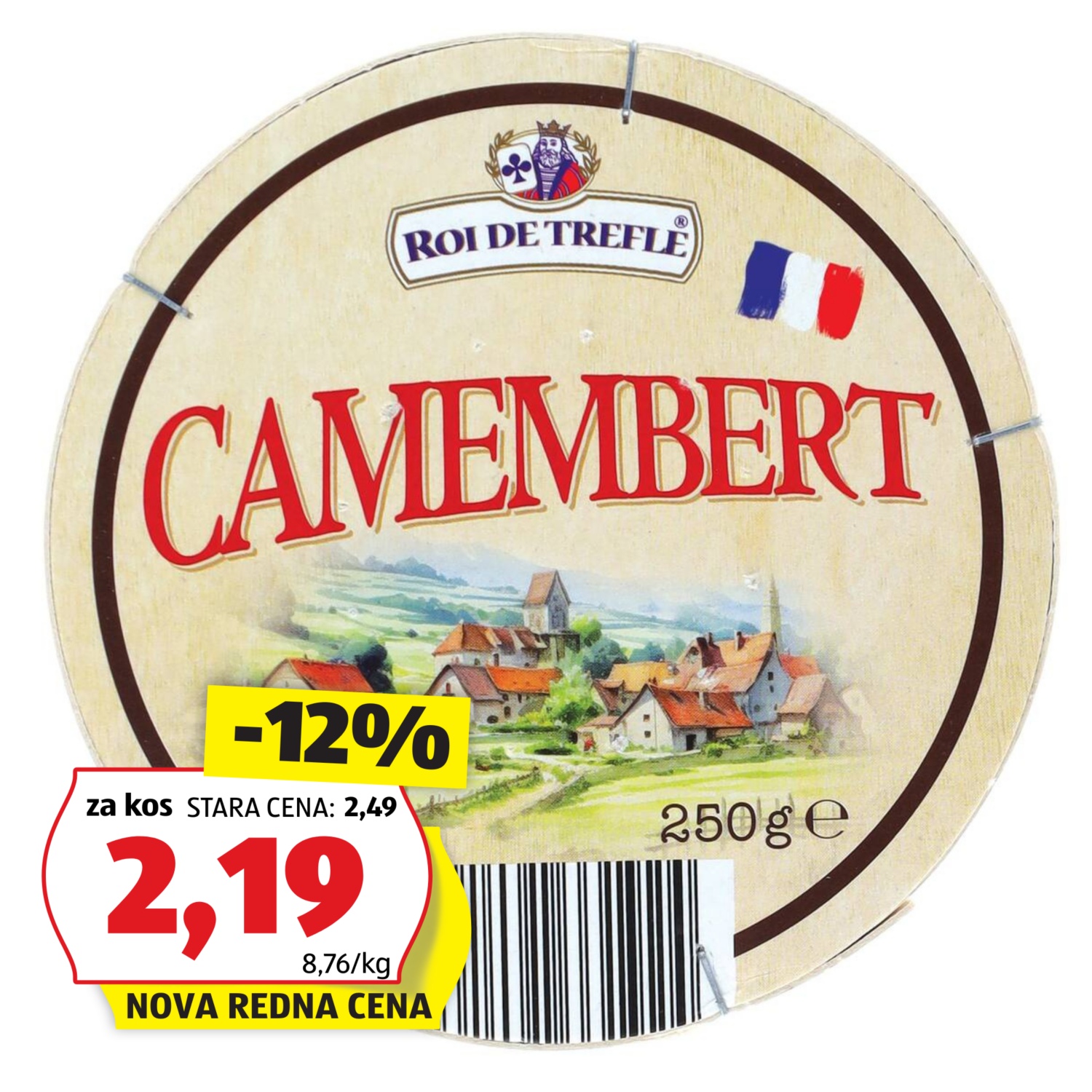 ROI DE TREFLE Francoski camembert, klasik