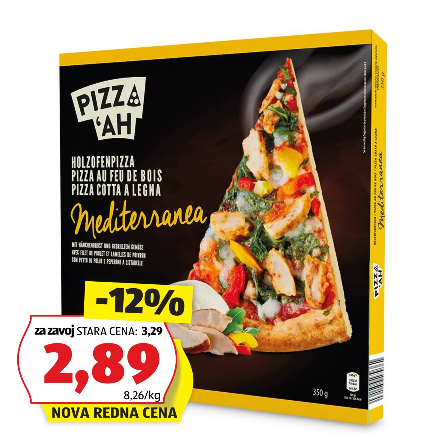 PIZZ‘AH Pizza iz krušne peči, mediteranska