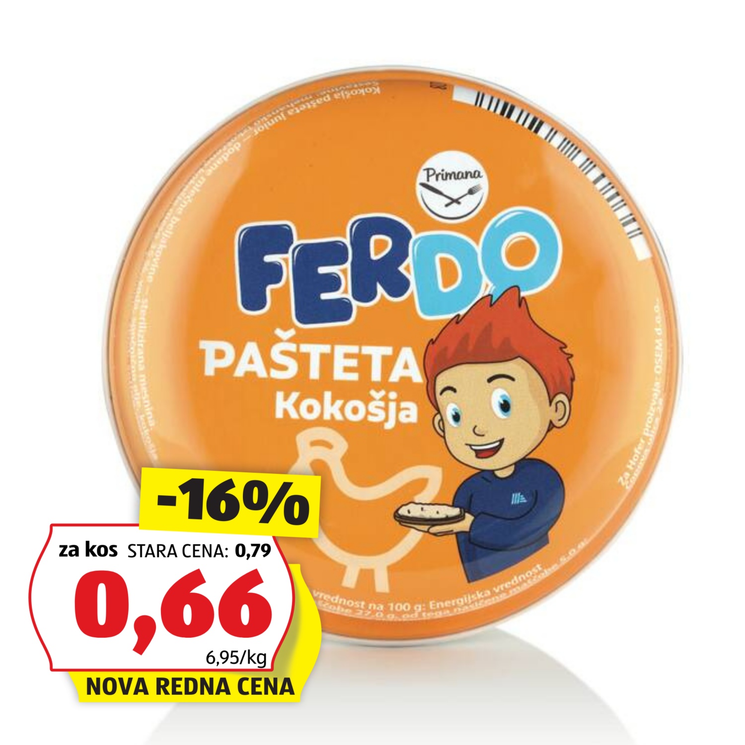 PRIMANA Kokošja Junior pašteta