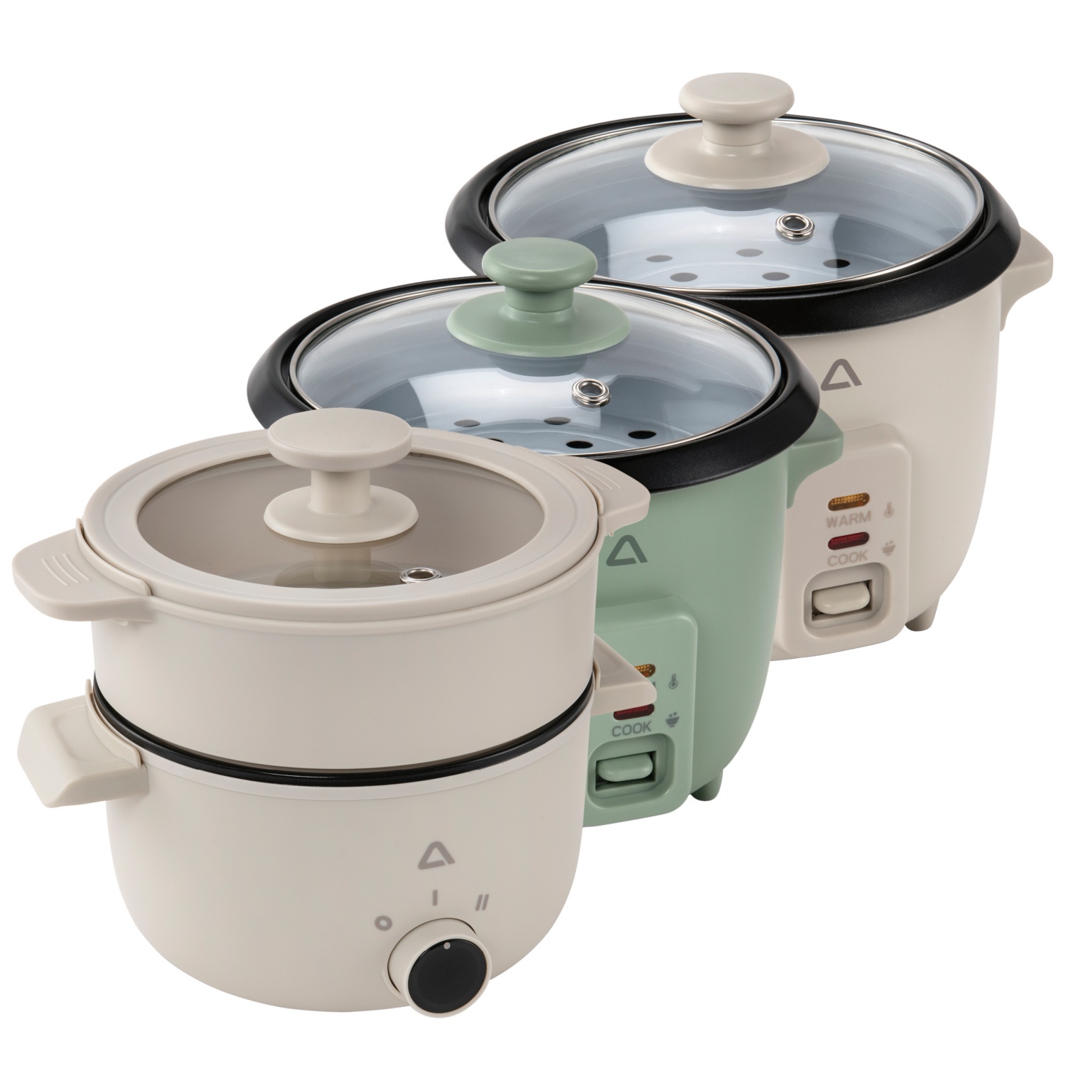 AMBIANO Cuiseur à riz 6 tasses & Hot Pot