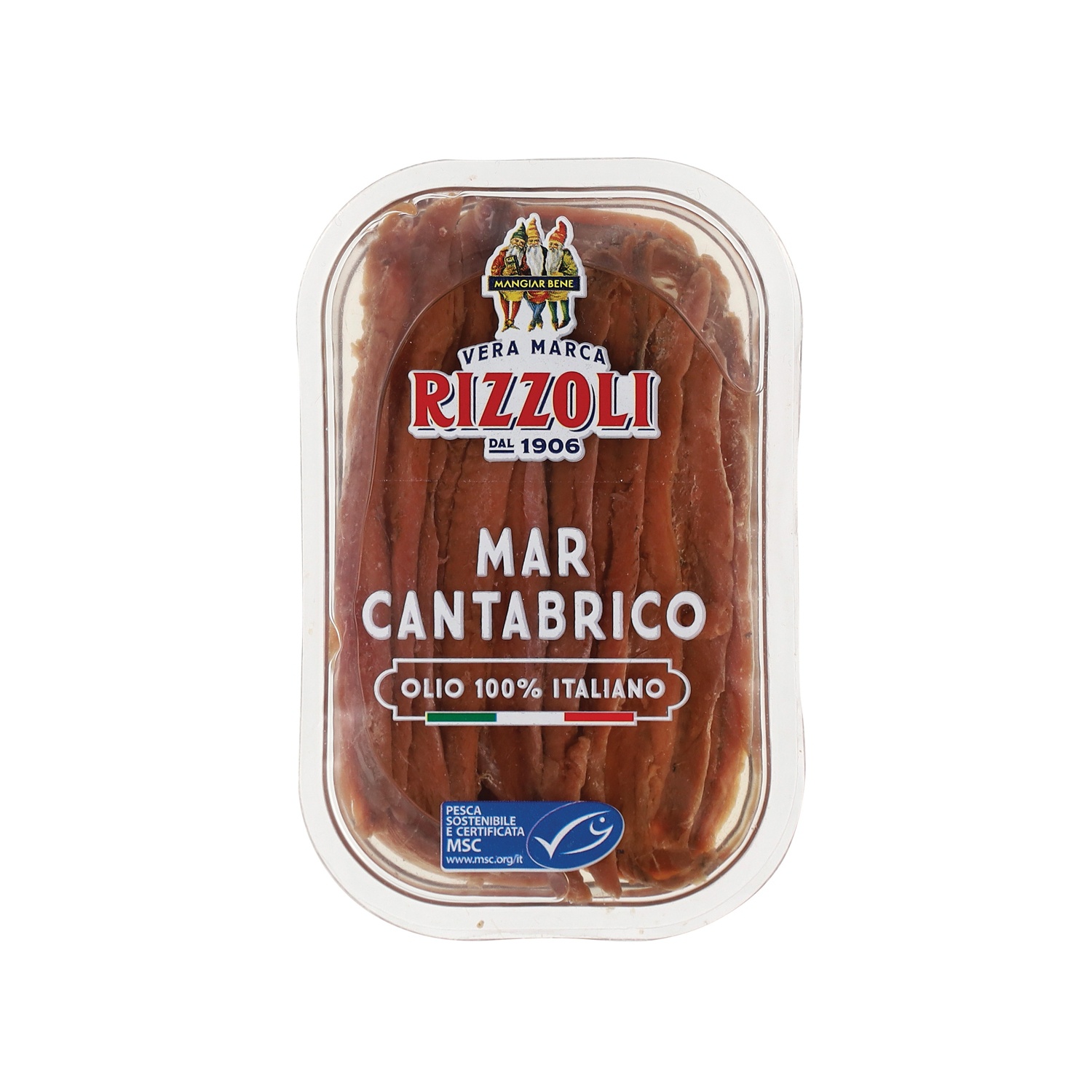 MANGIAR BENE RIZZOLI Filetti di alici del Mar Cantabrico classici