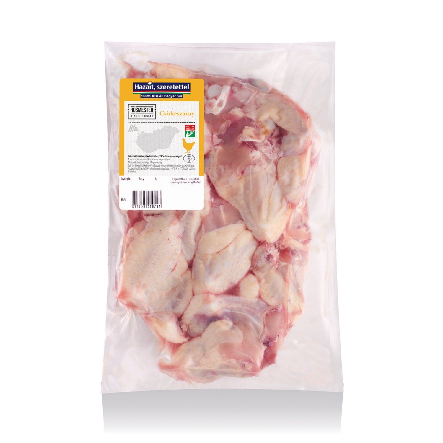 HÚSMESTER Csirkeszárny, /kg