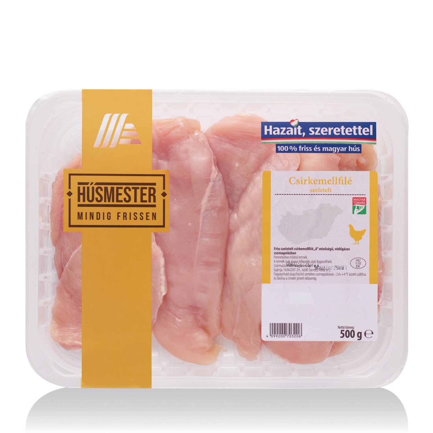 HÚSMESTER Csirkemellfilé, szeletelt, 500 g