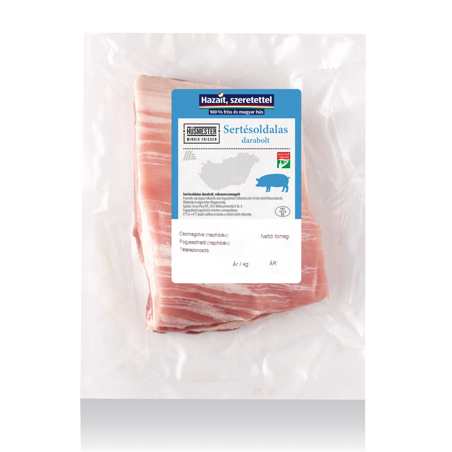 HÚSMESTER Sertésoldalas, /kg