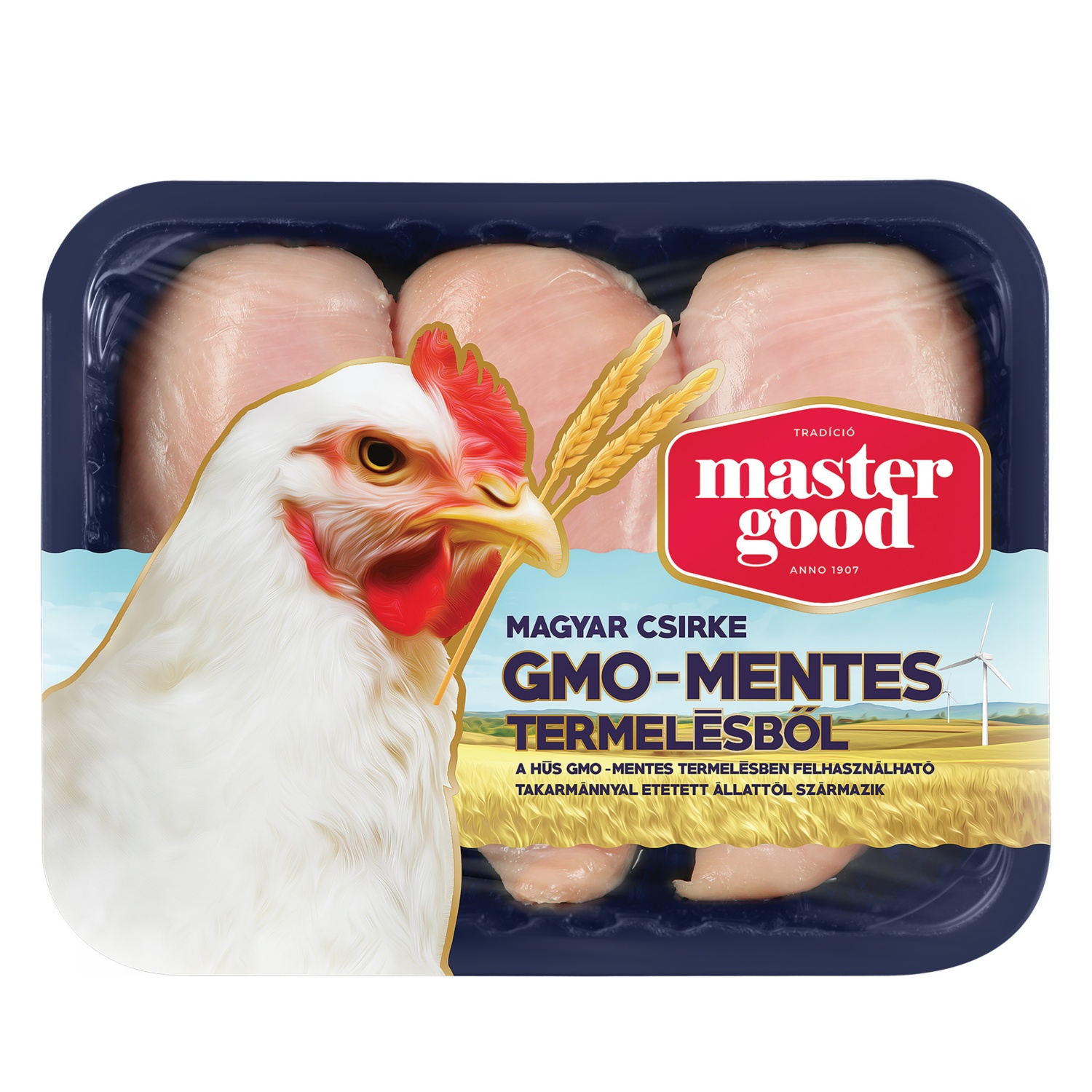 MASTER GOOD Csirkemellfilé, GMO-mentes, /kg