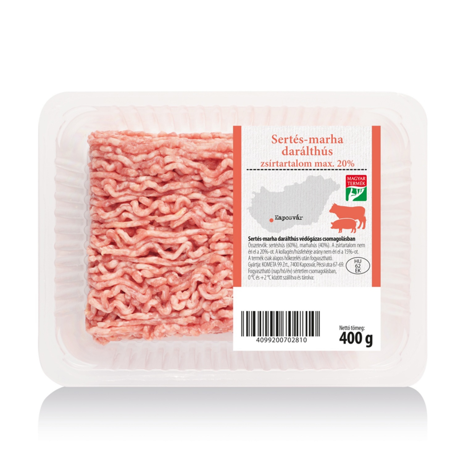 HÚSMESTER Sertés-marha darált hús, 400 g