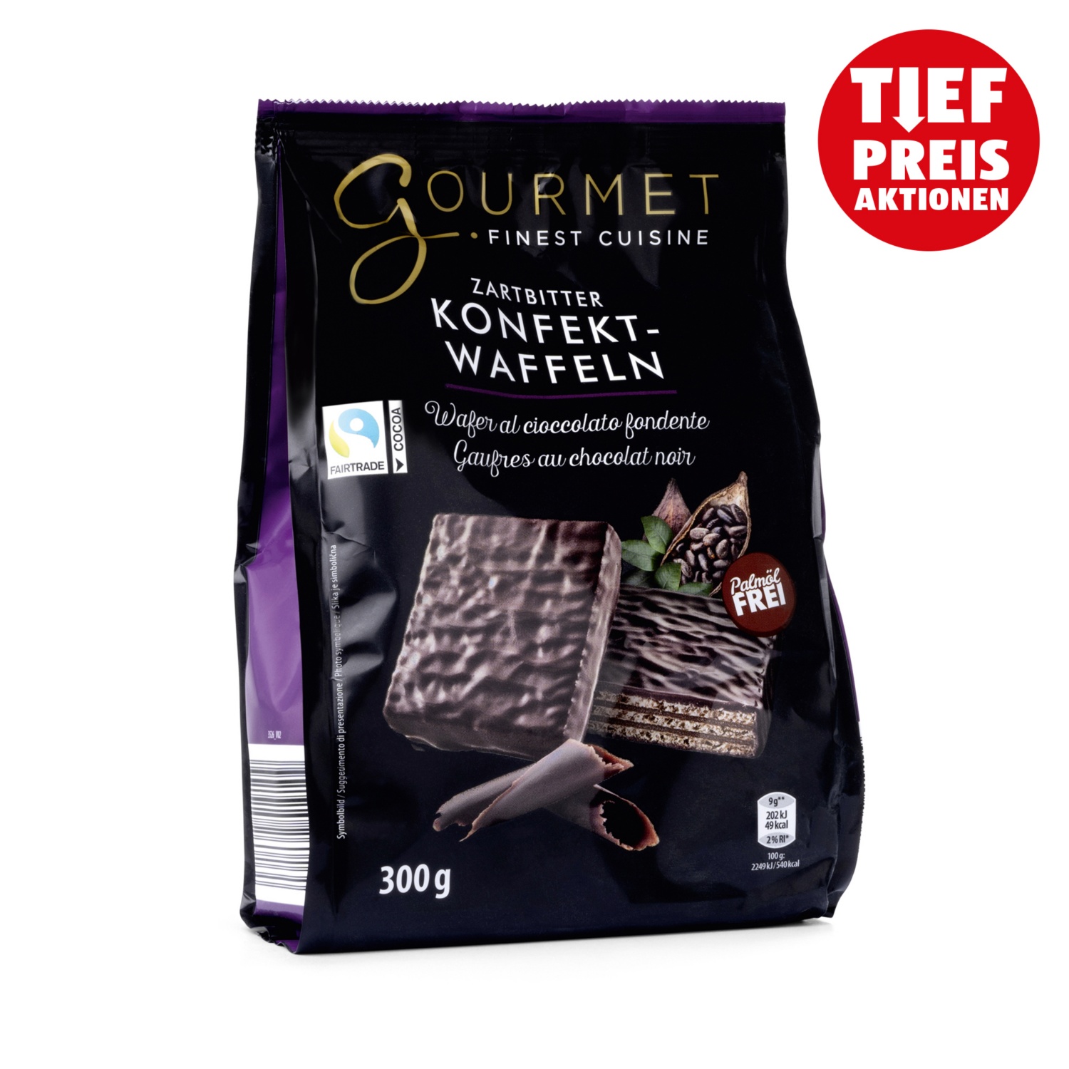 GOURMET FINEST CUISINE Konfekt-Waffeln, Kakao