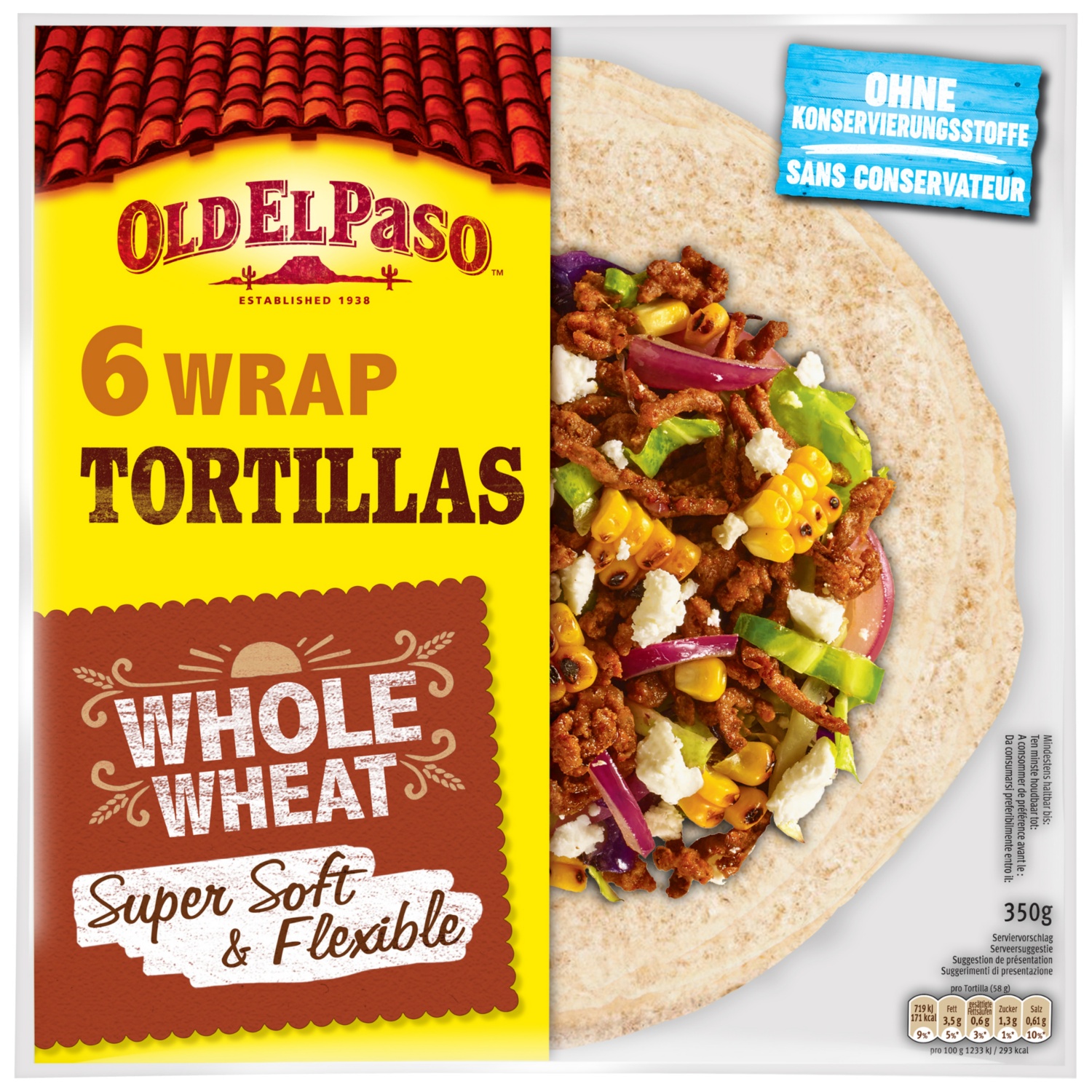 OLD EL PASO Tortillas integrali
