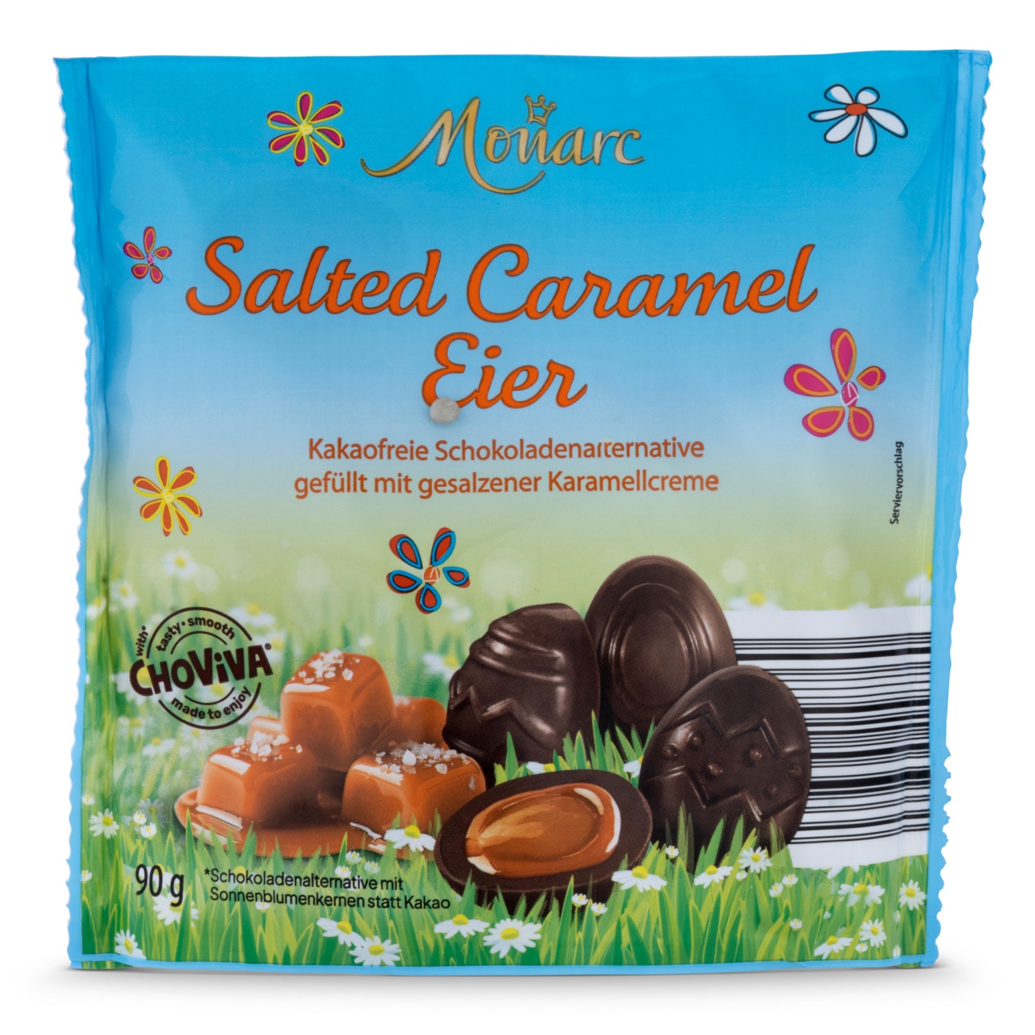MONARC ChoViva Gefüllte Eier, Salted Caramel
