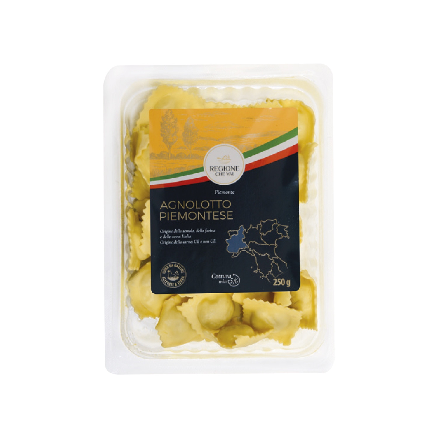 REGIONE CHE VAI Pasta ripiena piemontese Agnolotti