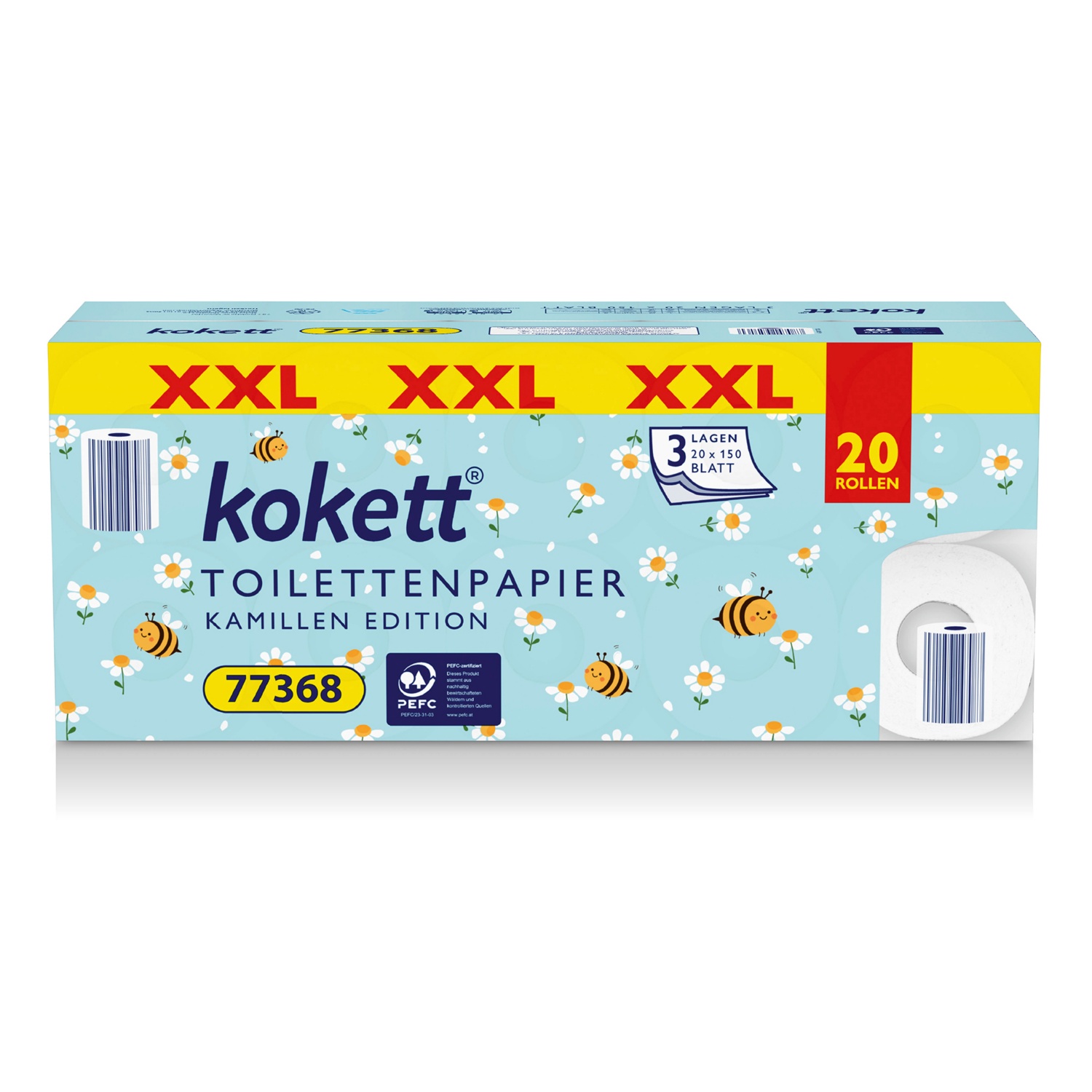 KOKETT XXL toalettpapír, 20 tekercs
