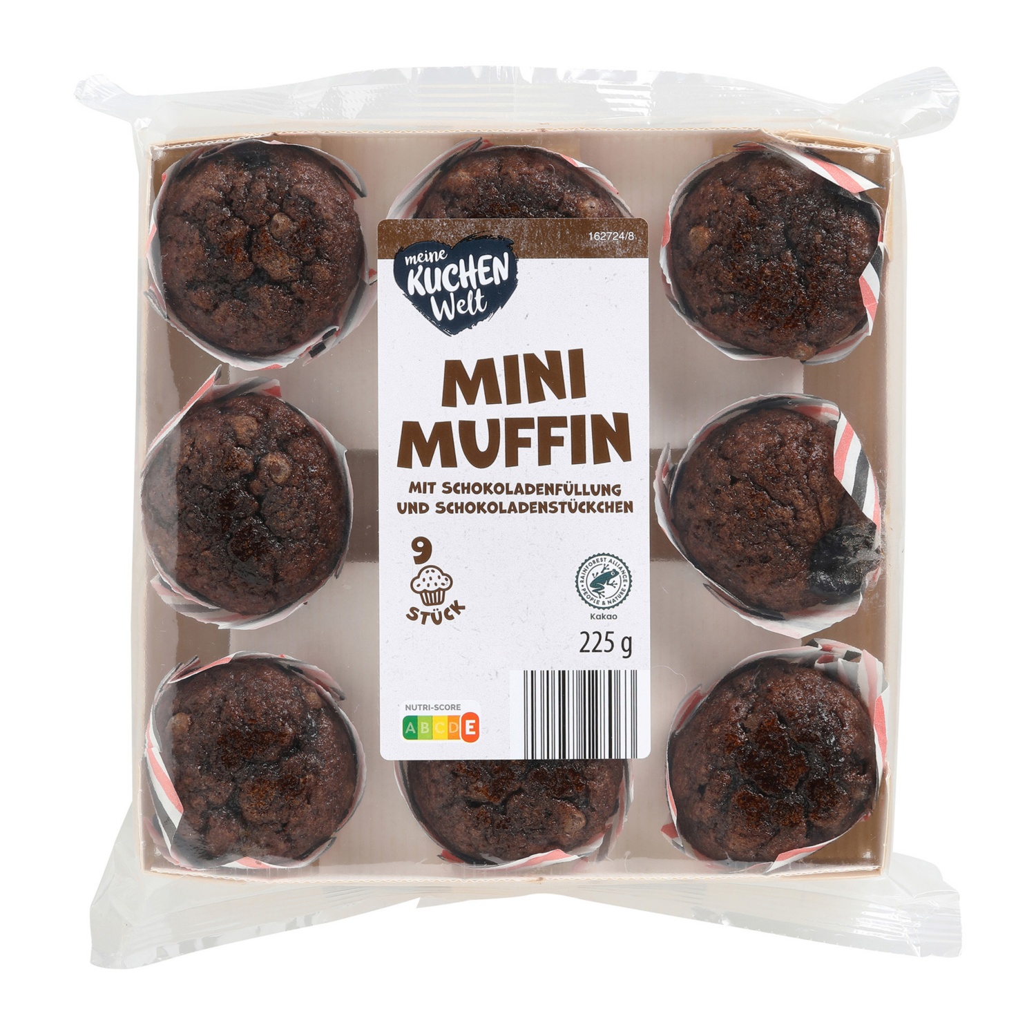 MEINE KUCHENWELT Mini muffins fourrés, chocolat et pépites de chocolat