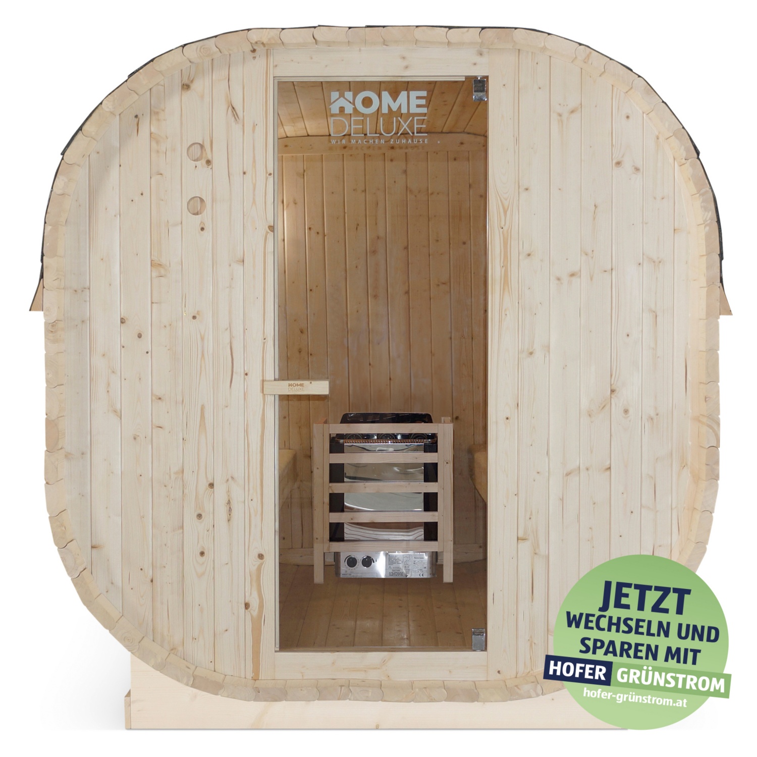 HOME DELUXE Outdoor Sauna CUBE XL