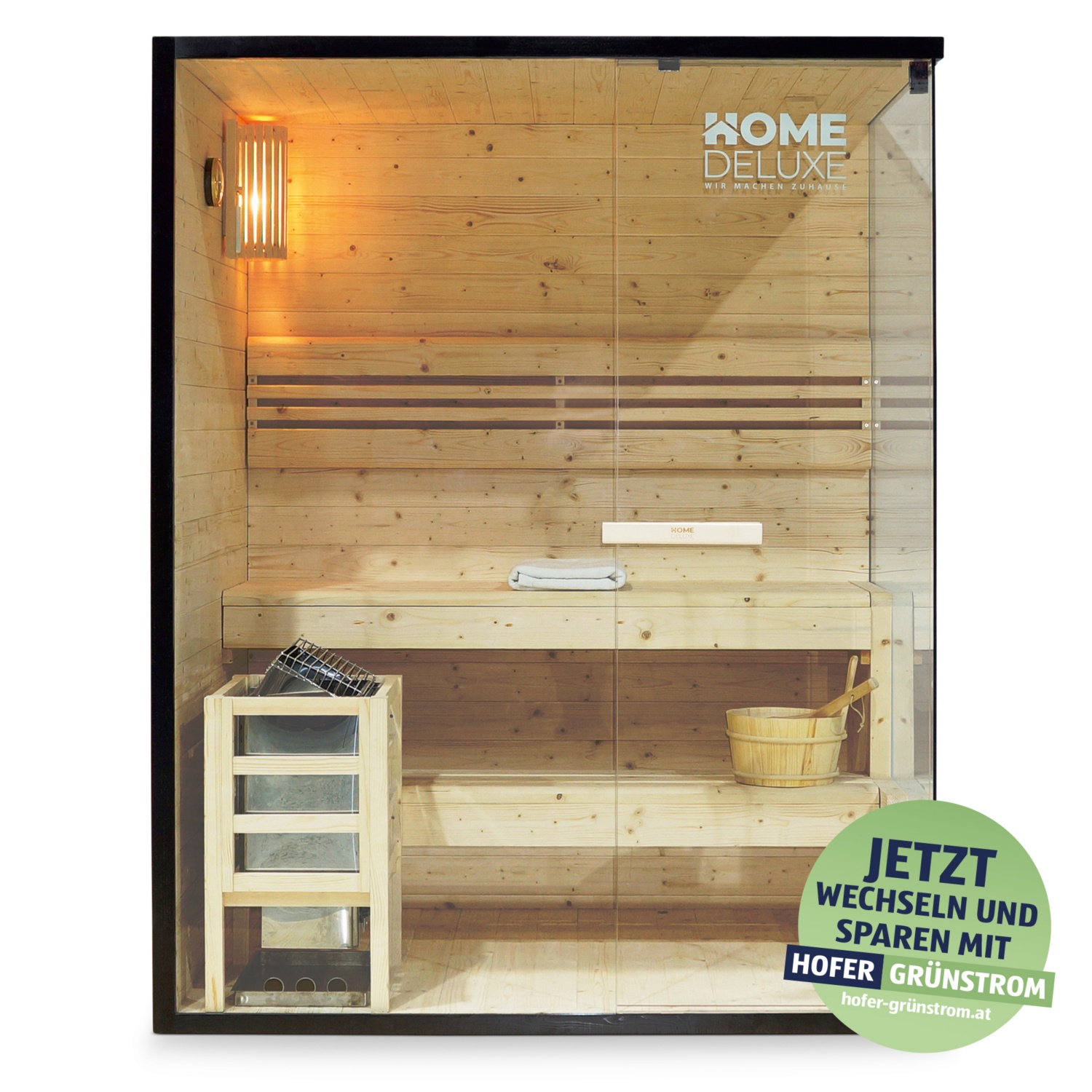 HOME DELUXE Traditionelle Sauna SHADOW L