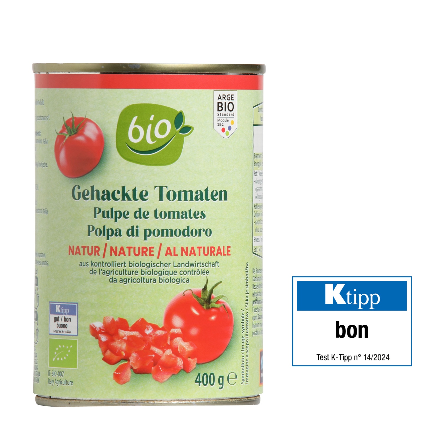 BIO Tomates concassées, nature