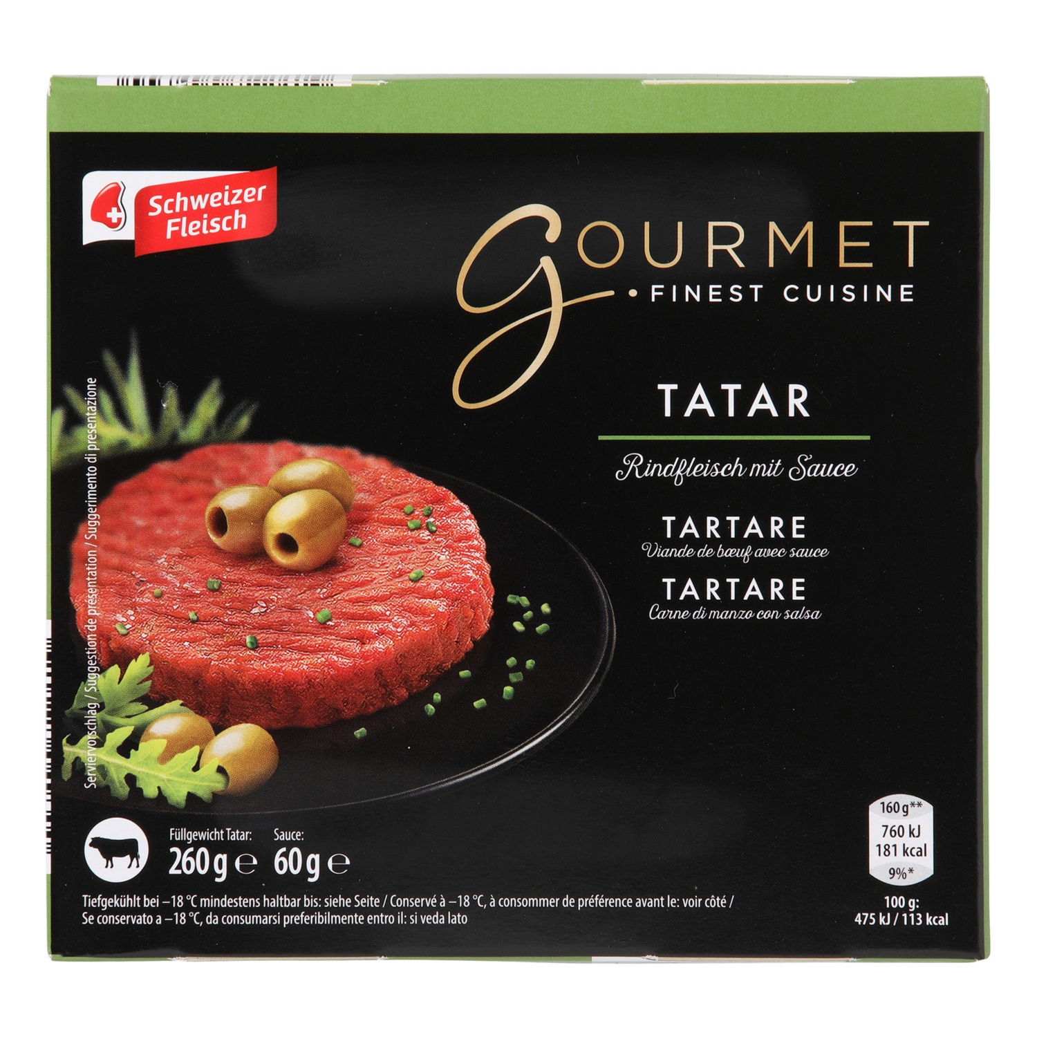 GOURMET FINEST CUISINE Tartare, bœuf en sauce